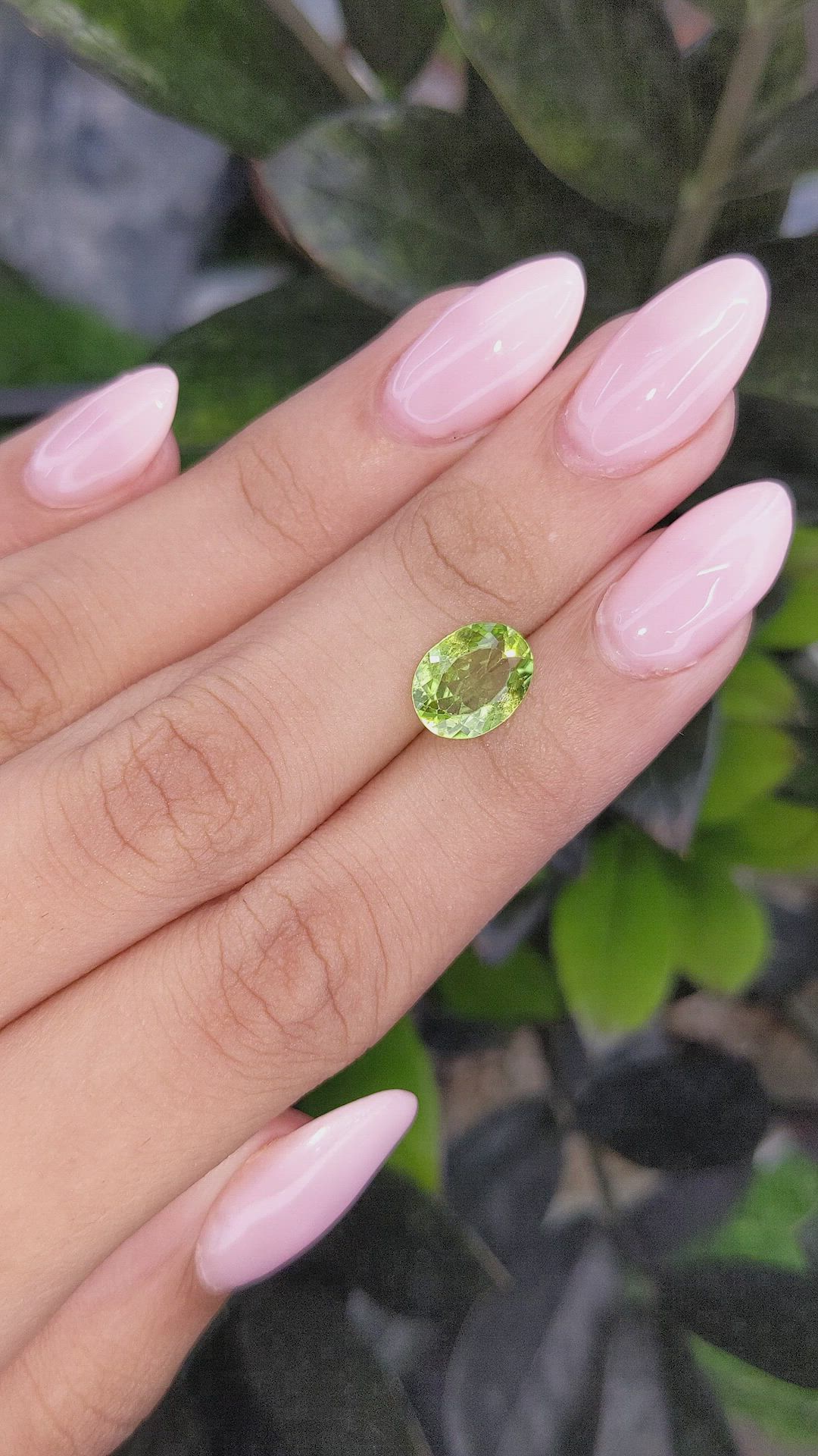 2.25 Ct. Peridot from Ceylon (Sri Lanka) Size Video