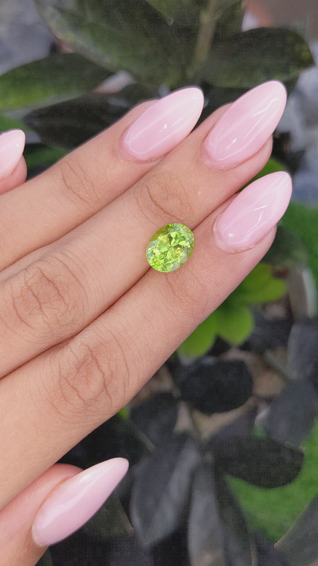 2.93 Ct. Peridot from Ceylon (Sri Lanka) Size Video
