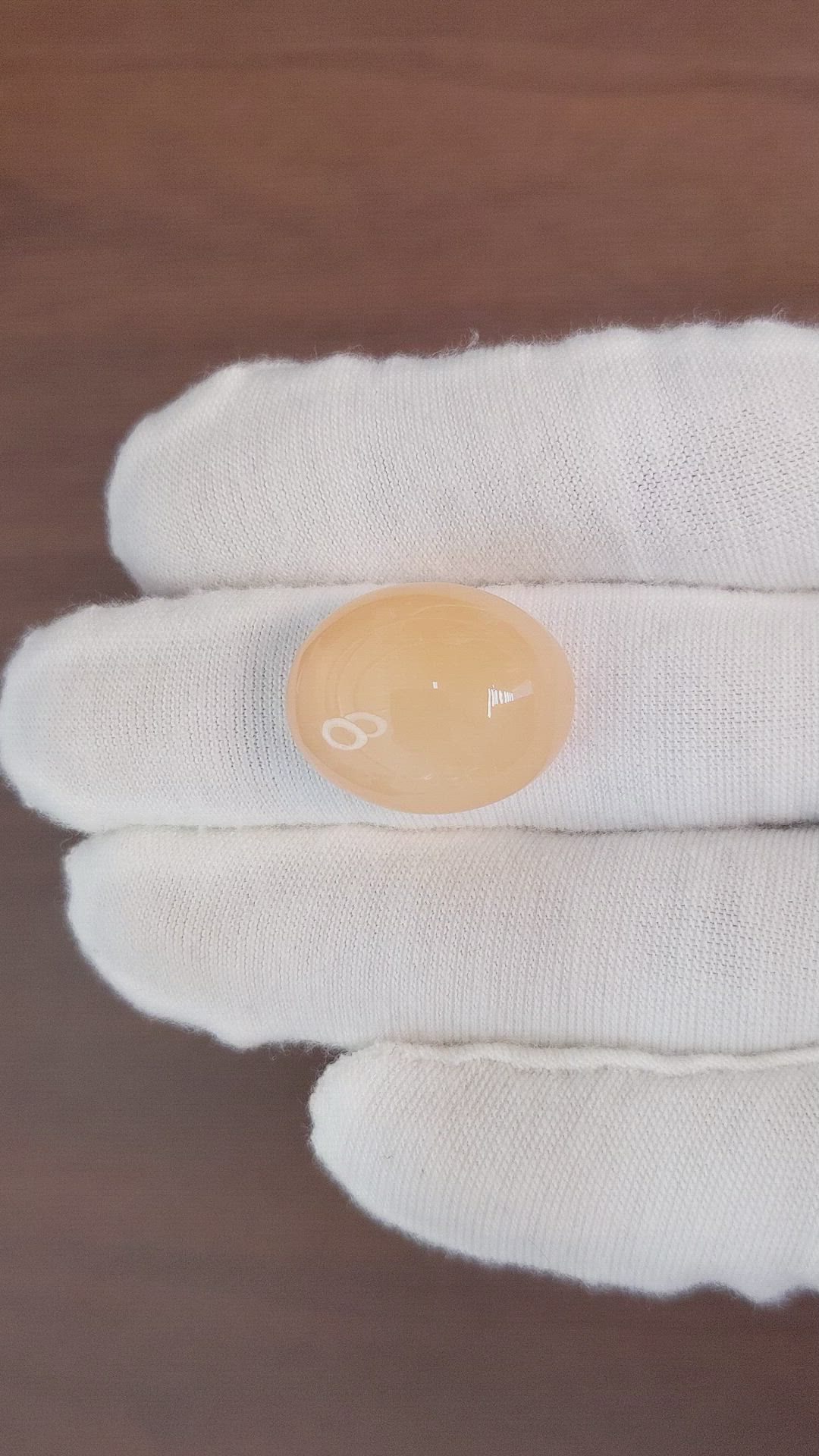22.90 Ct. Cabochon Moonstone from Ceylon (Sri Lanka) Size Video