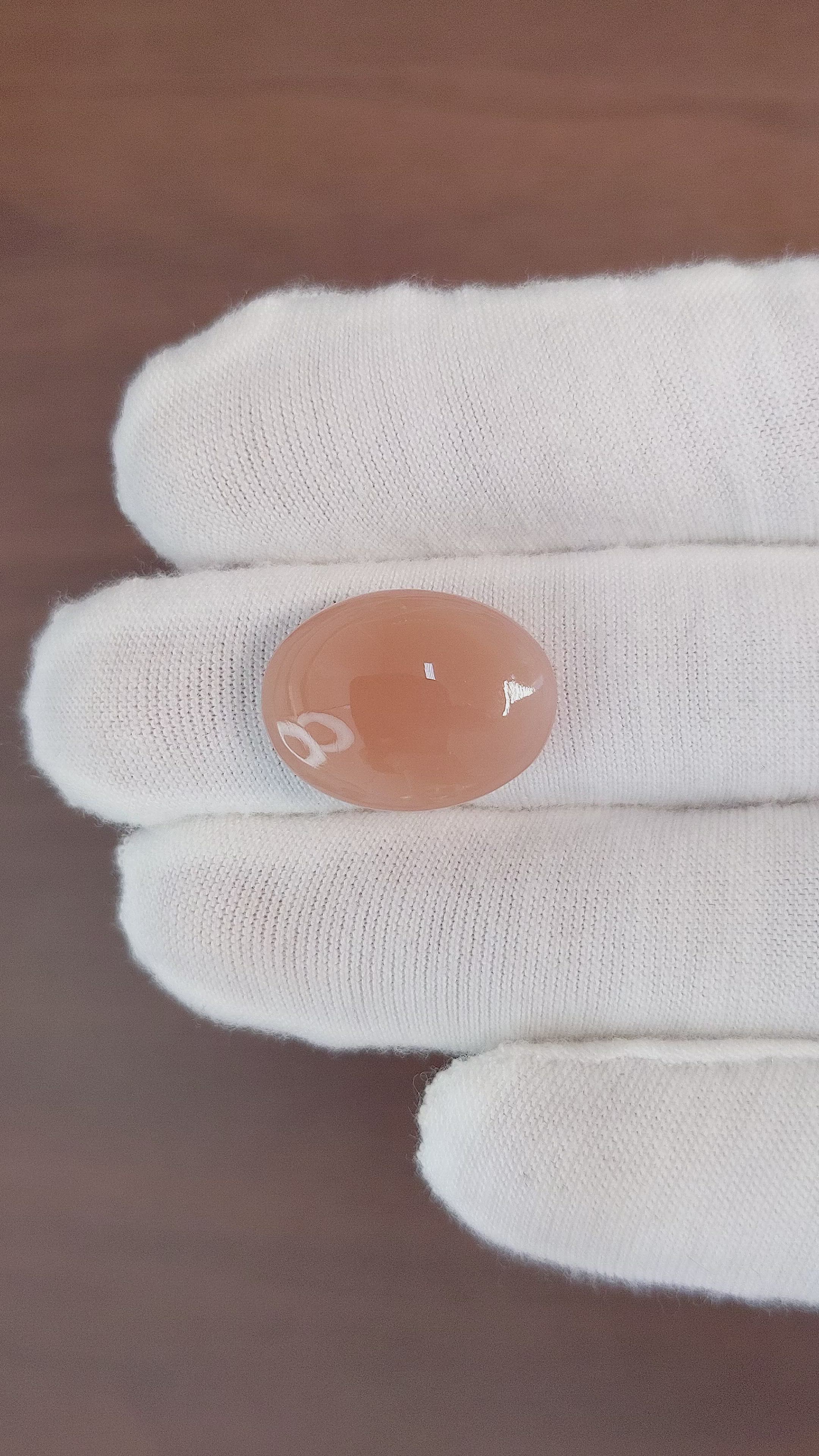 11.99 Ct. Cabochon Moonstone from Ceylon (Sri Lanka) Size Video