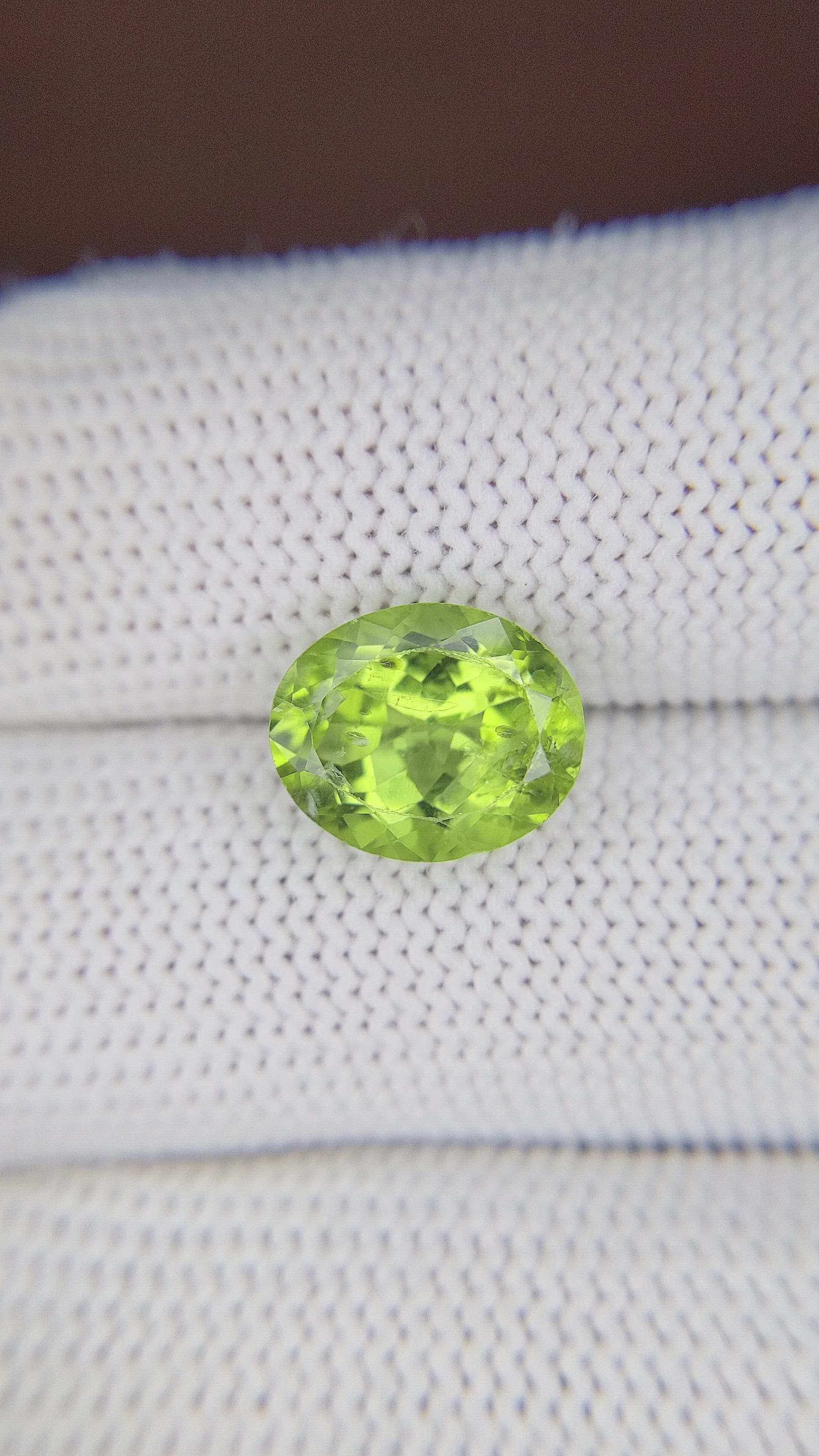 4.06 Ct. Peridot from Ceylon (Sri Lanka) Size Video