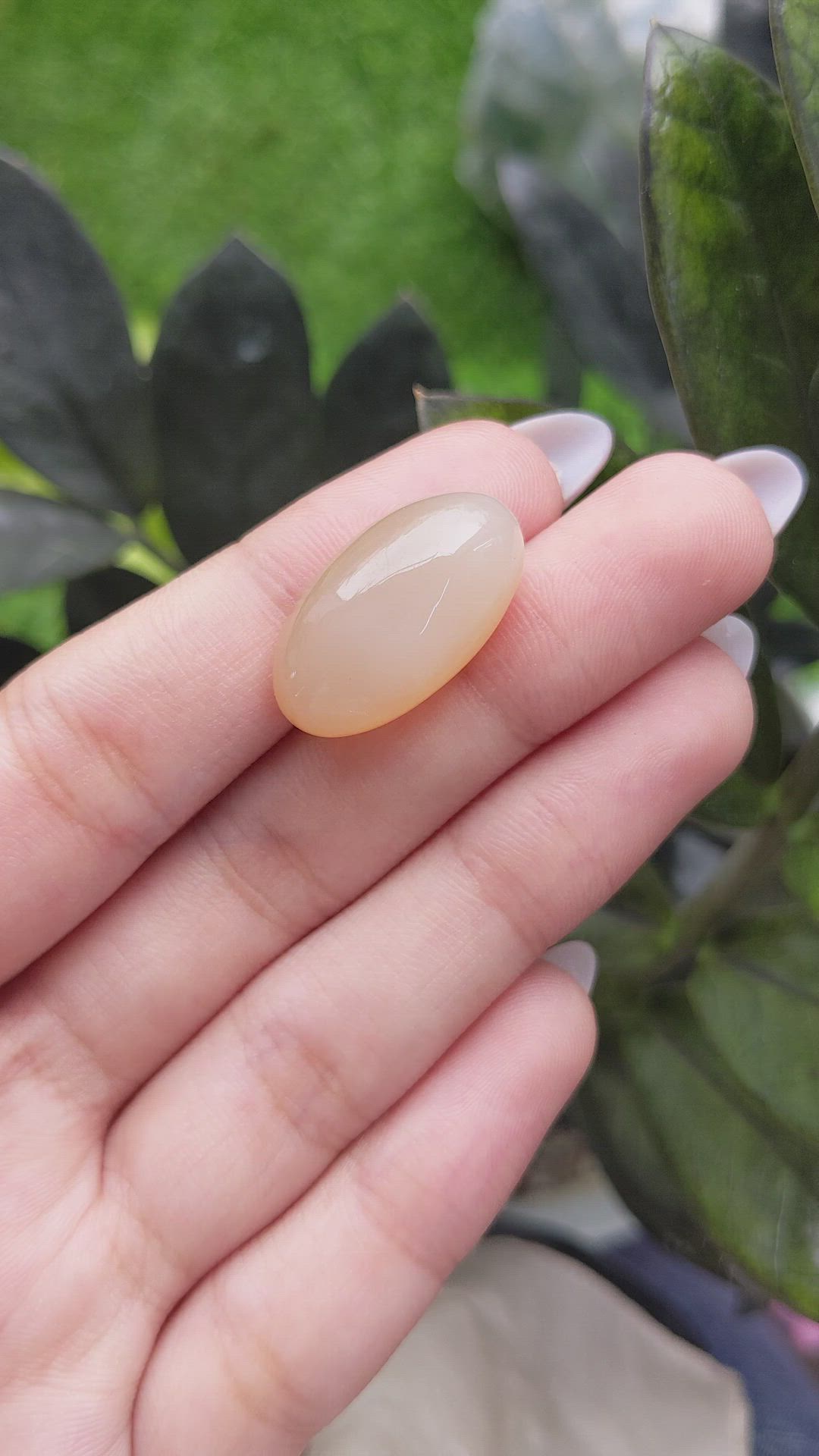 21.20 Ct. Cabochon Moonstone from Ceylon (Sri Lanka) Size Video