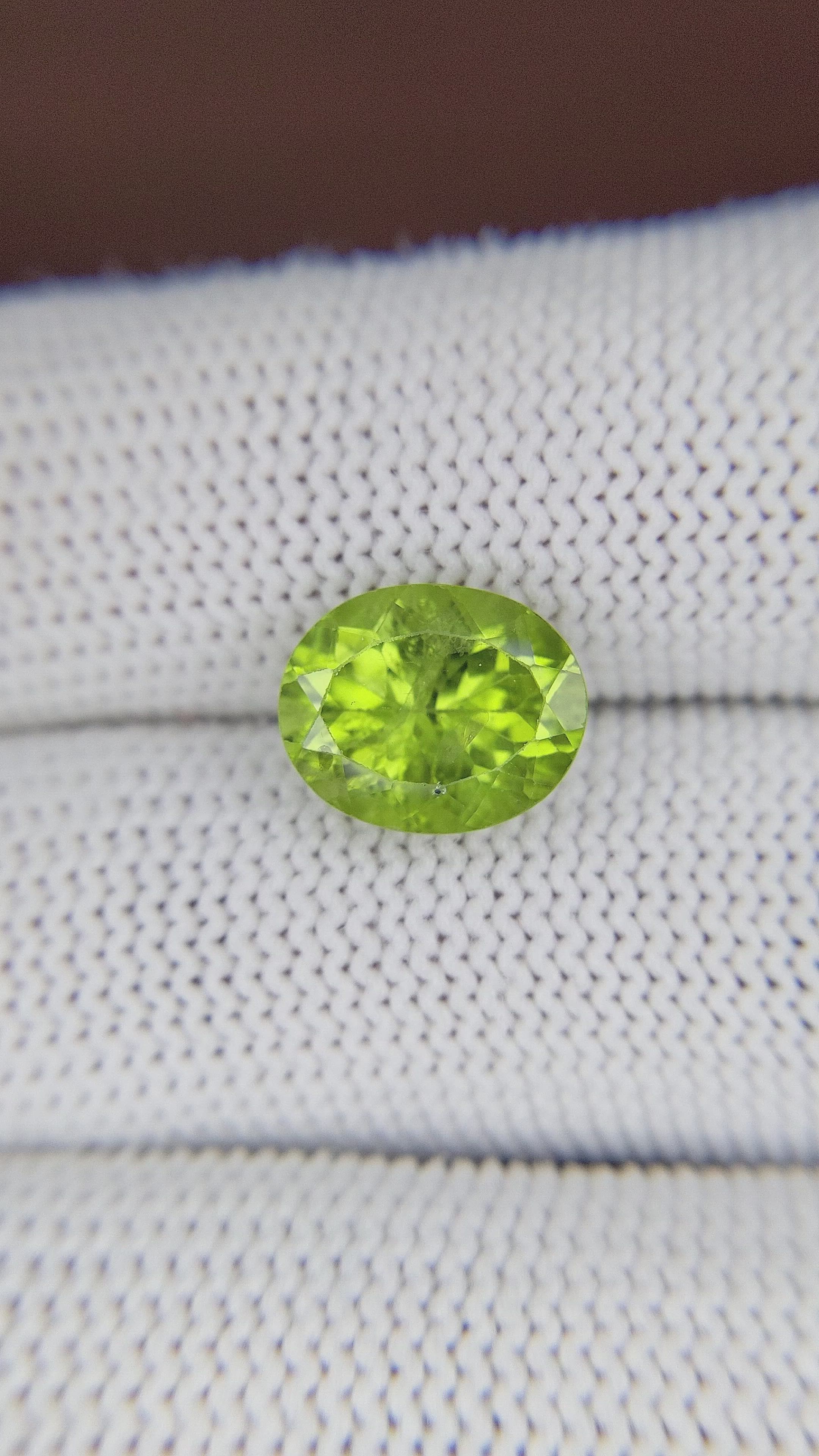 4.36 Ct. Peridot from Ceylon (Sri Lanka) Size Video