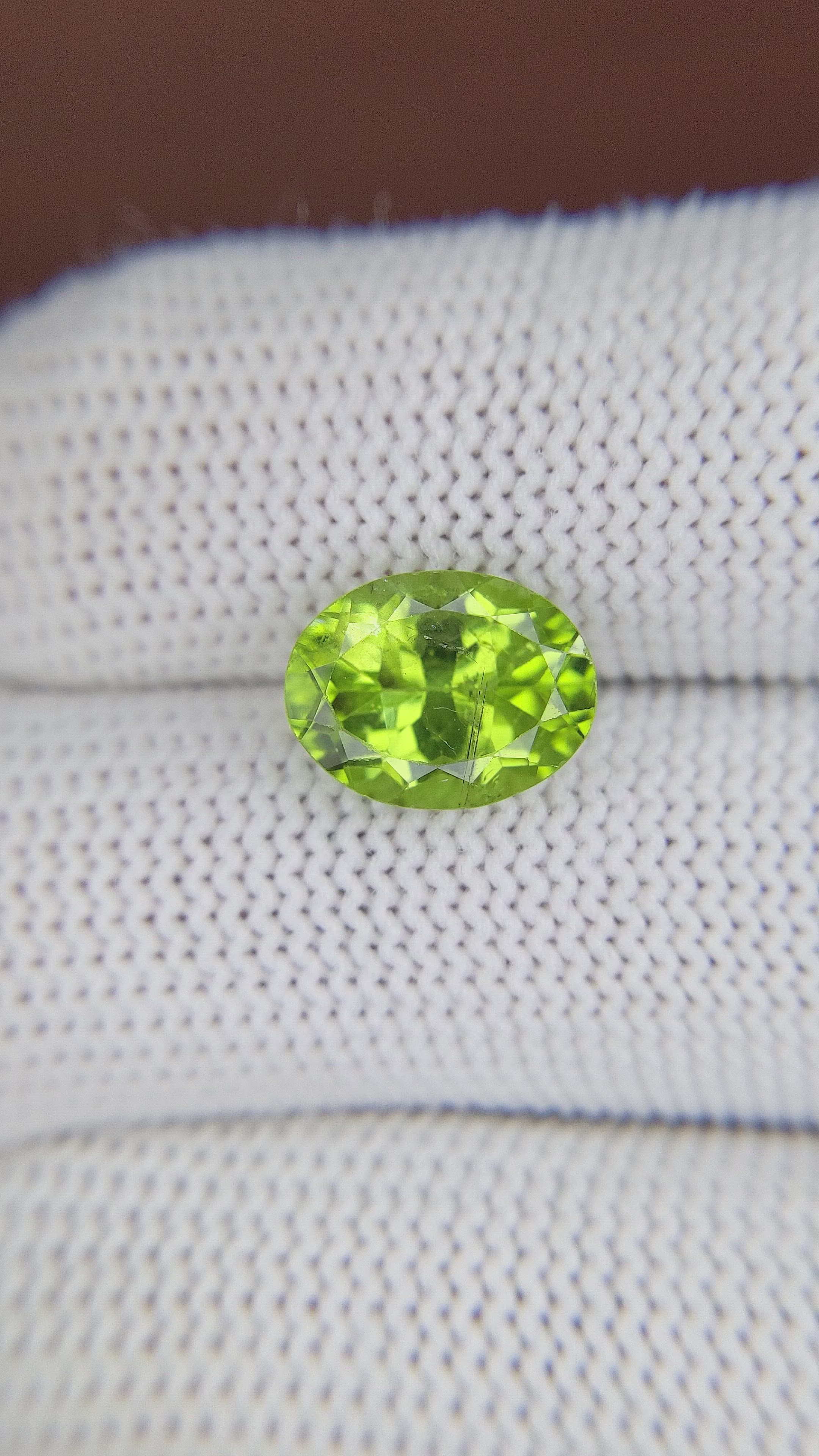 3.94 Ct. Peridot from Ceylon (Sri Lanka) Size Video