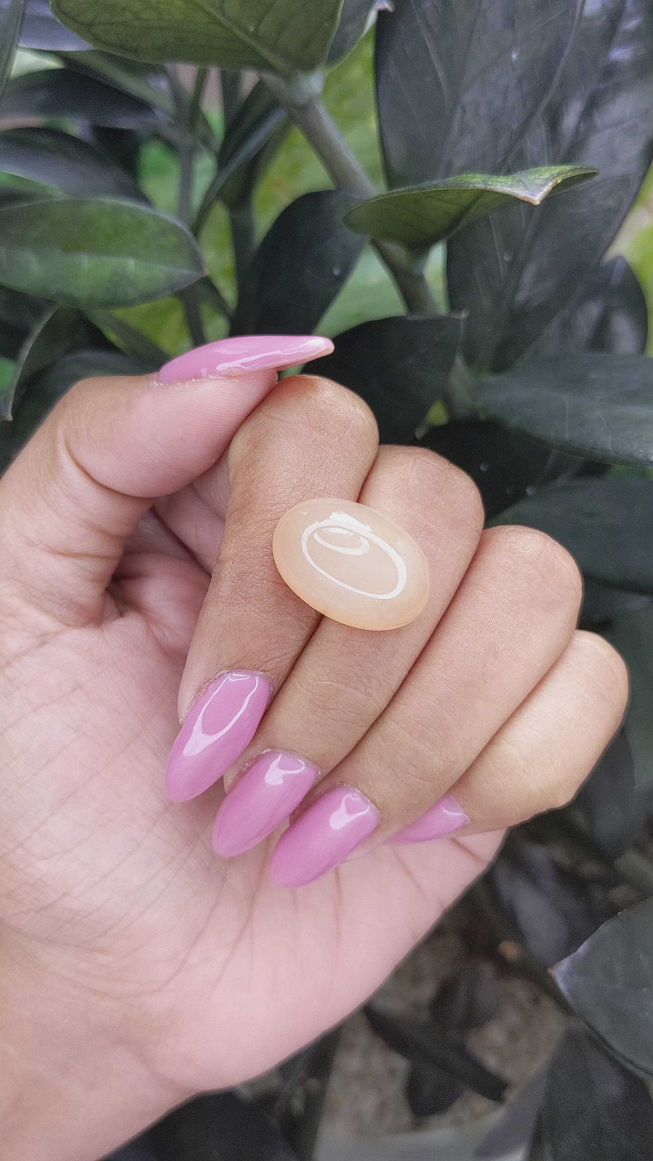 20.49 Ct. Cabochon Moonstone from Ceylon (Sri Lanka) Size Video