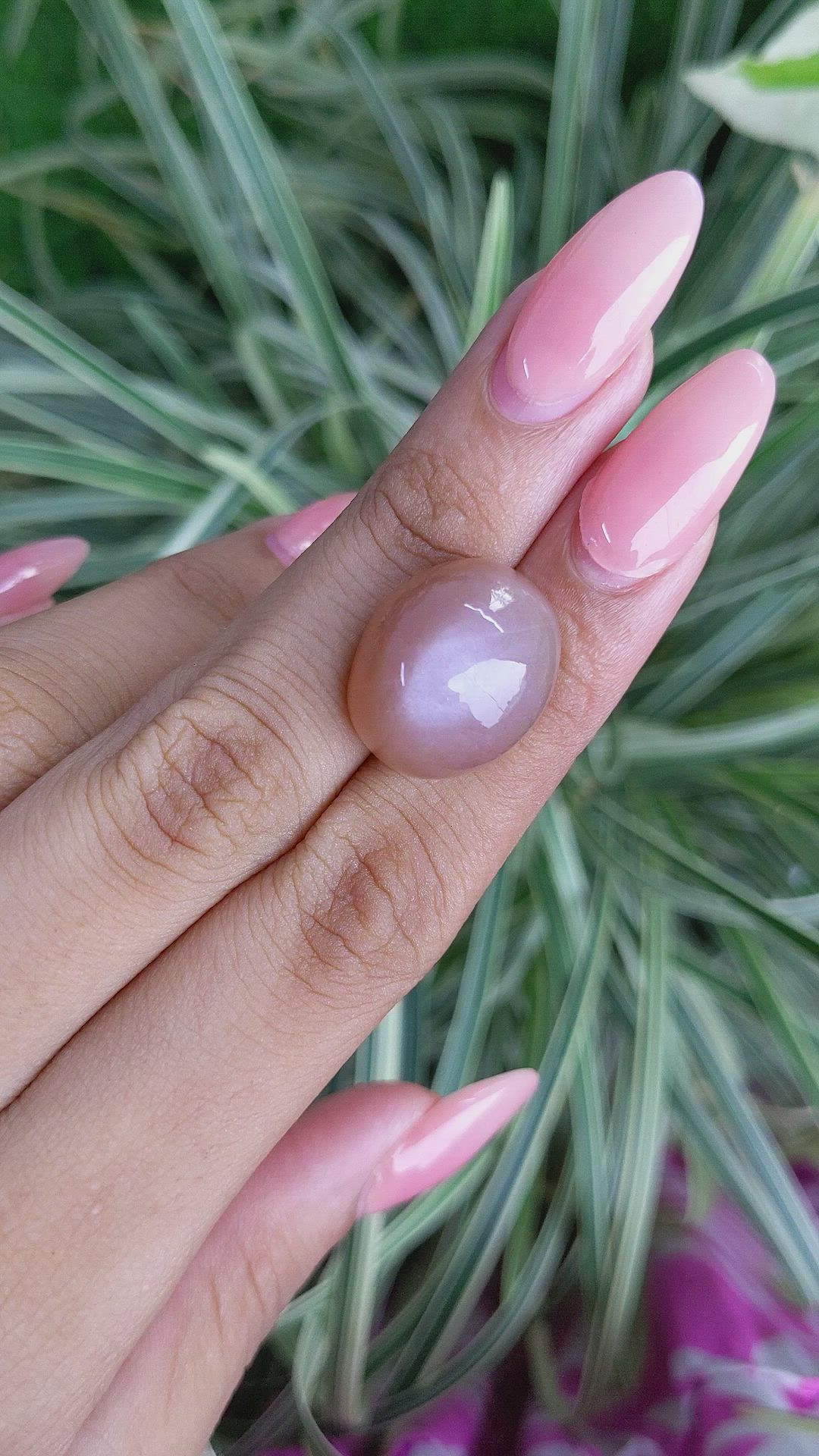 24.94 Ct. Cabochon Moonstone from Ceylon (Sri Lanka) Size Video