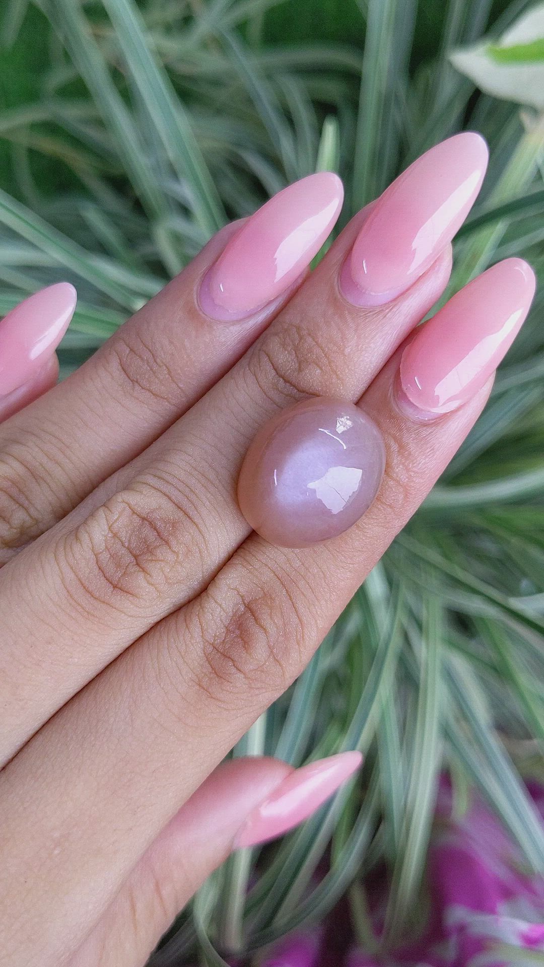 24.94 Ct. Cabochon Moonstone from Ceylon (Sri Lanka) Size Video