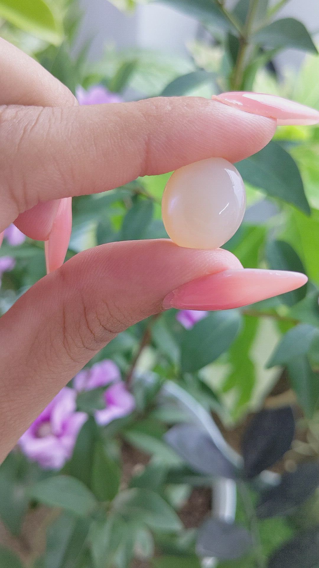 13.20 Ct. Cabochon Moonstone from Ceylon (Sri Lanka) Size Video