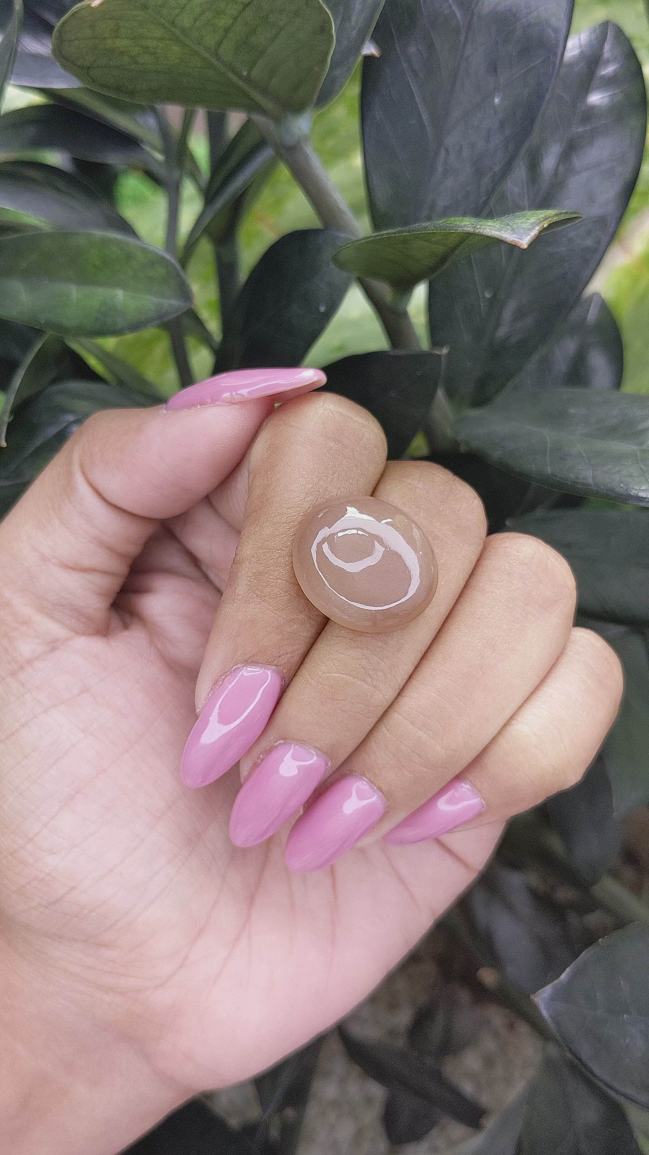 17.06 Ct. Cabochon Moonstone from Ceylon (Sri Lanka) Size Video