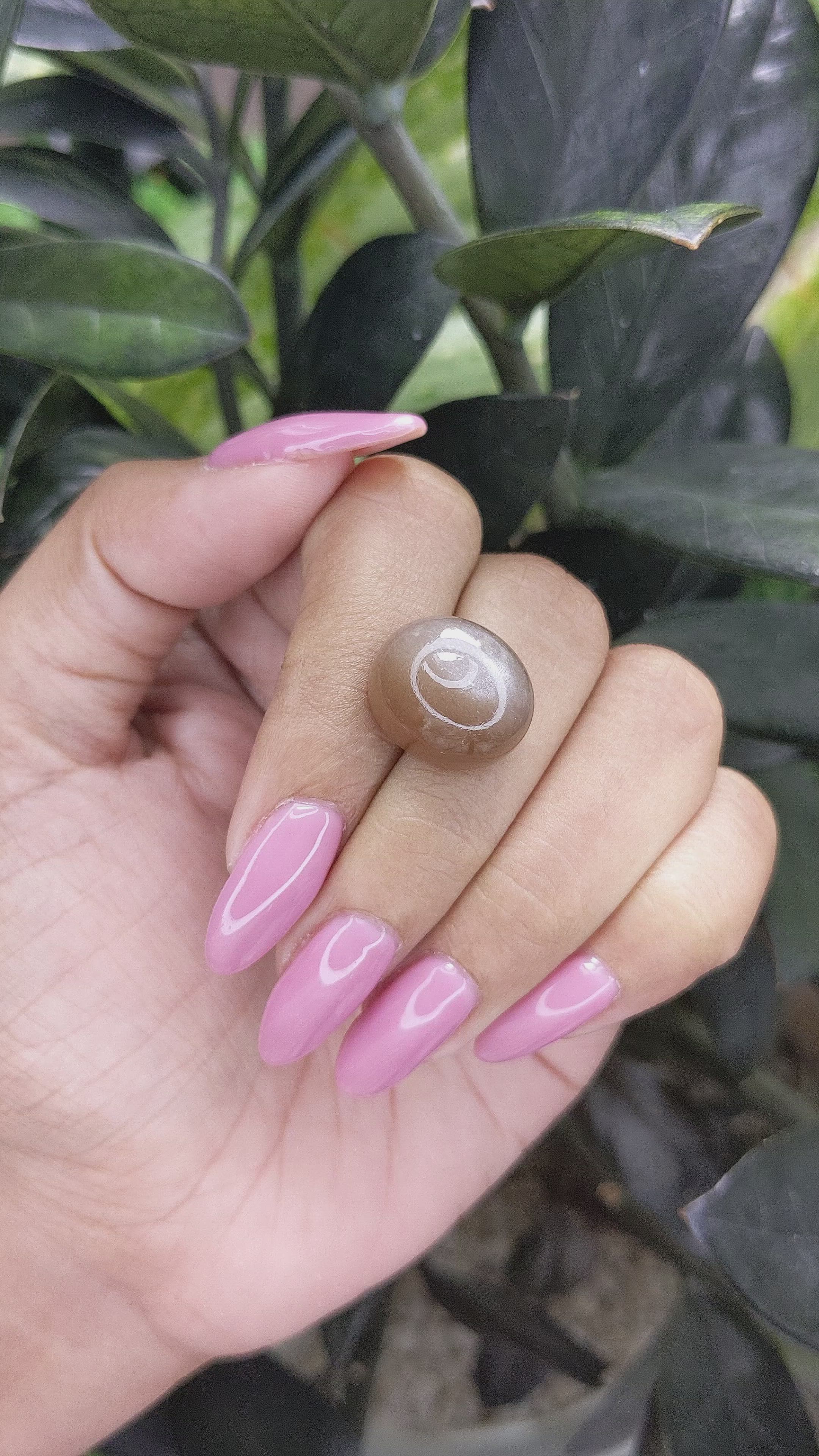 18.54 Ct. Cabochon Moonstone from Ceylon (Sri Lanka) Size Video