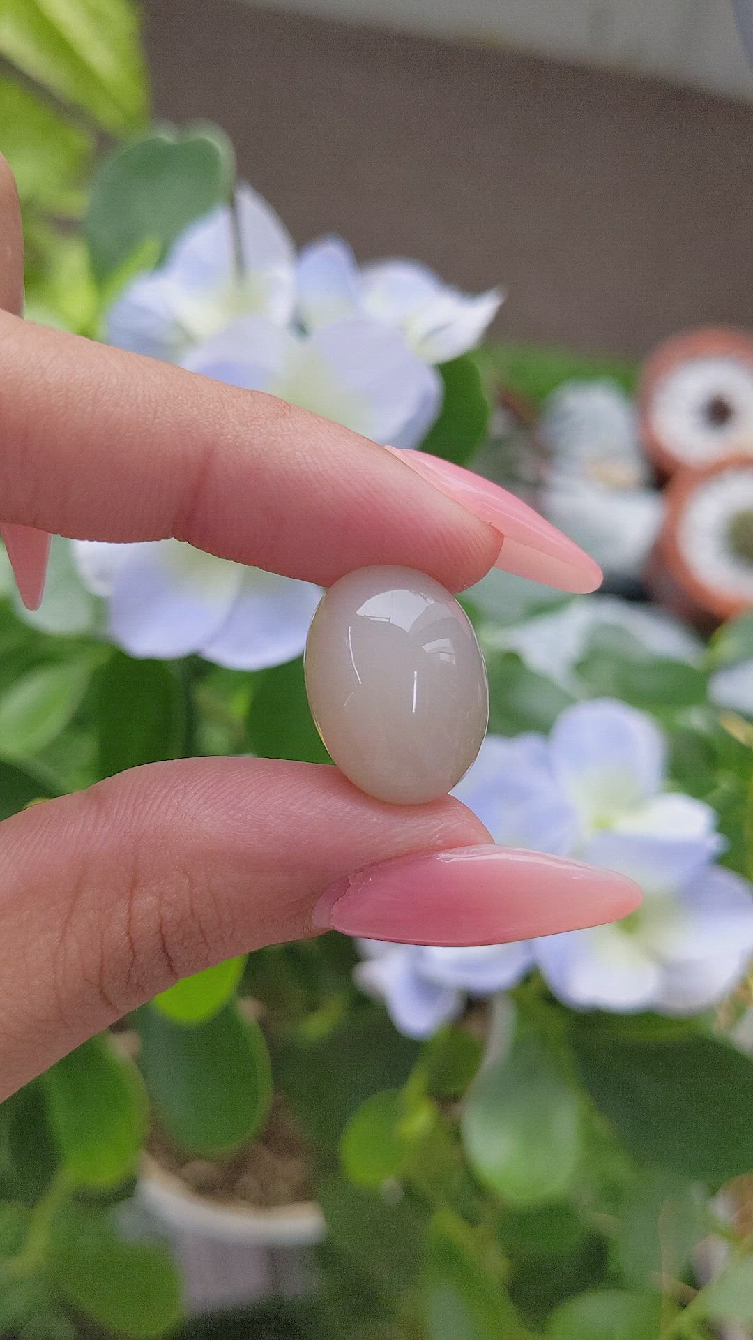 23.09 Ct. Cabochon Moonstone from Ceylon (Sri Lanka) Size Video