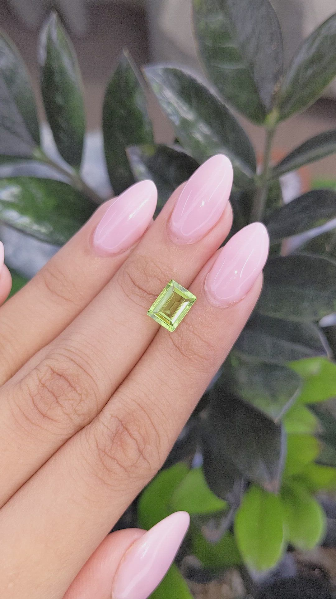 2.05 Ct. Peridot from Ceylon (Sri Lanka) Size Video