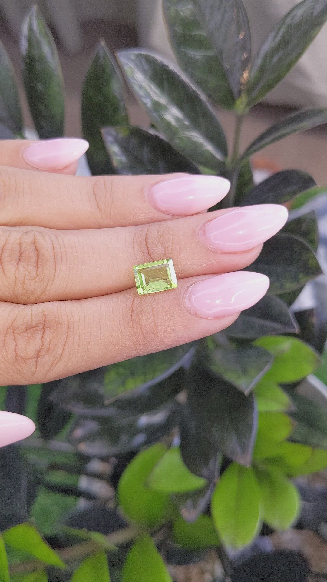 2.05 Ct. Peridot from Ceylon (Sri Lanka) Size Video