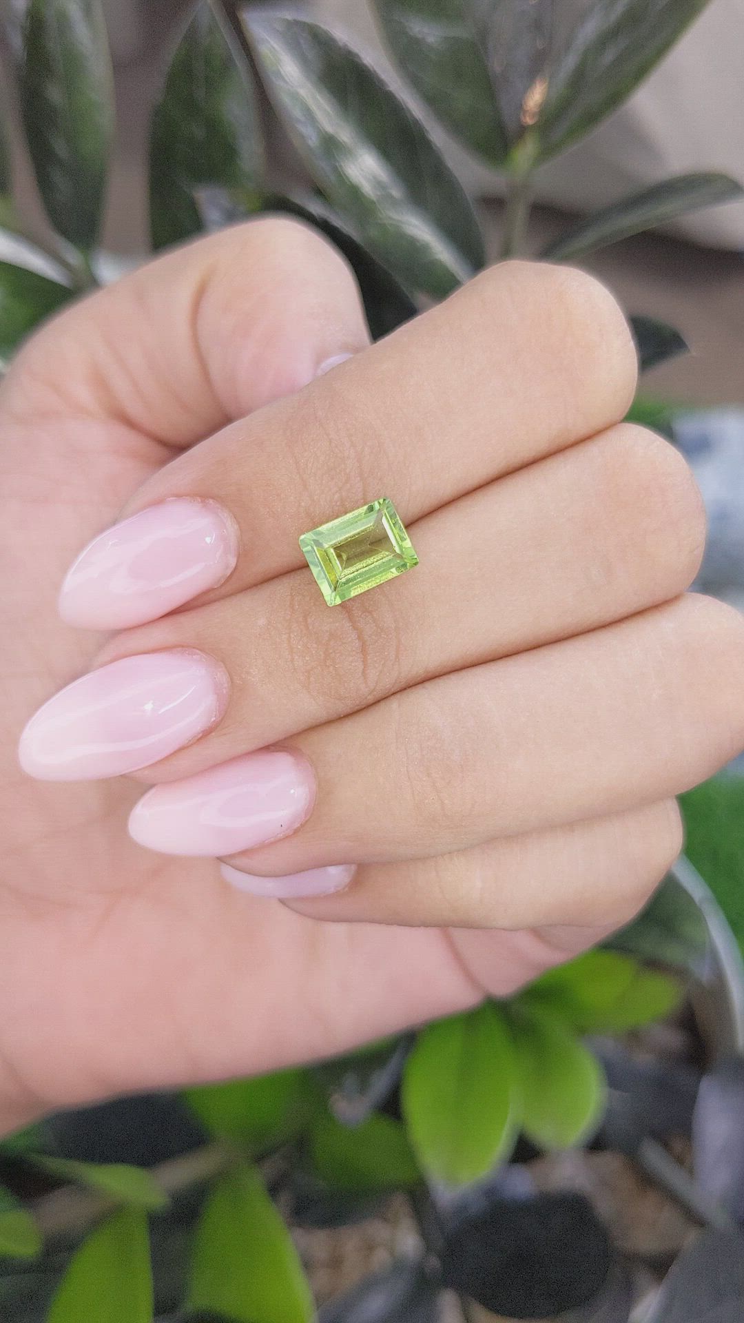 2.05 Ct. Peridot from Ceylon (Sri Lanka) Size Video