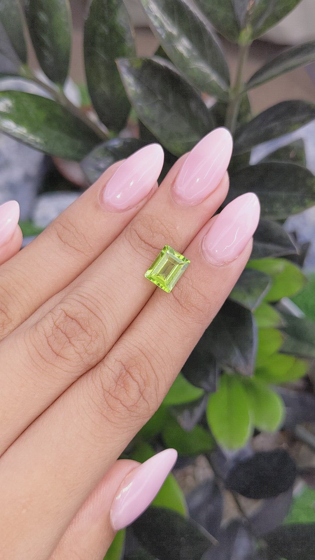 2.44 Ct. Peridot from Ceylon (Sri Lanka) Size Video