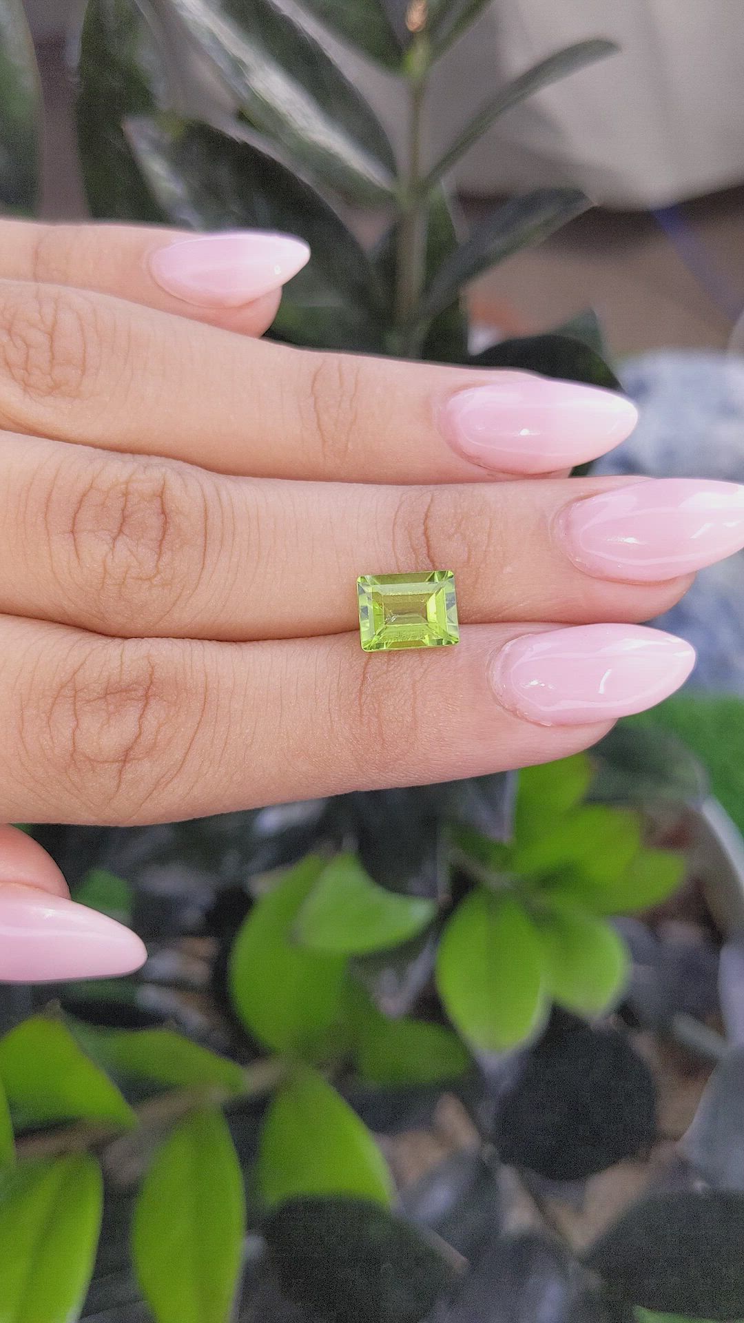 2.44 Ct. Peridot from Ceylon (Sri Lanka) Size Video