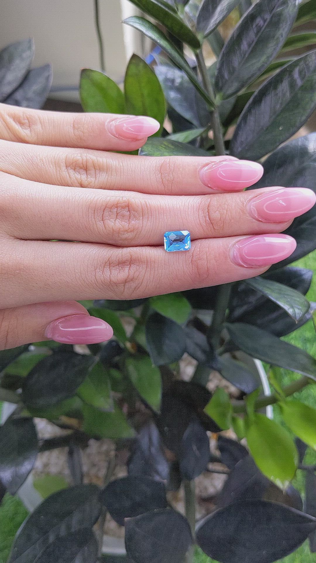 1.92 Ct. Topaz from Ceylon (Sri Lanka) Size Video