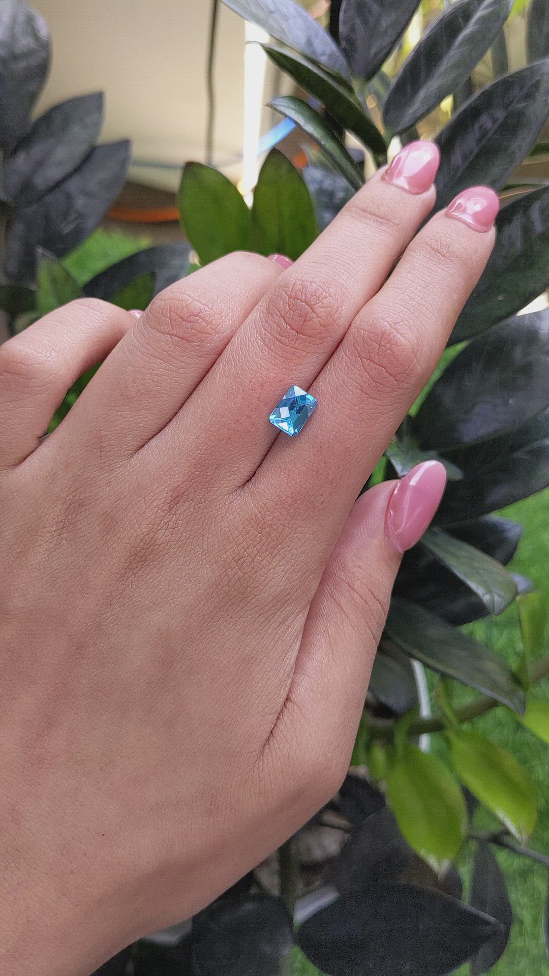 2.11 Ct. Topaz from Ceylon (Sri Lanka) Size Video