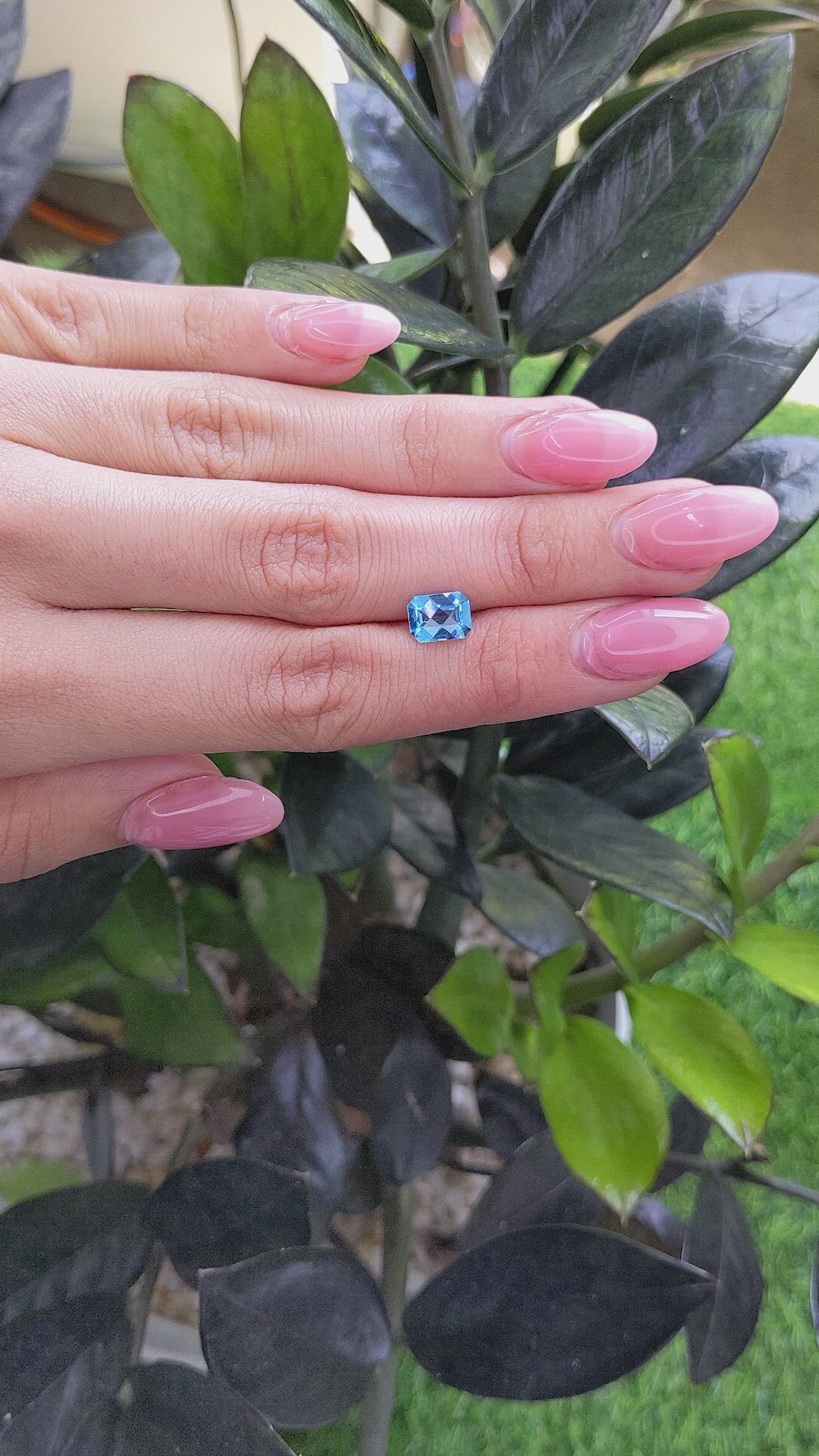 1.64 Ct. Topaz from Ceylon (Sri Lanka) Size Video