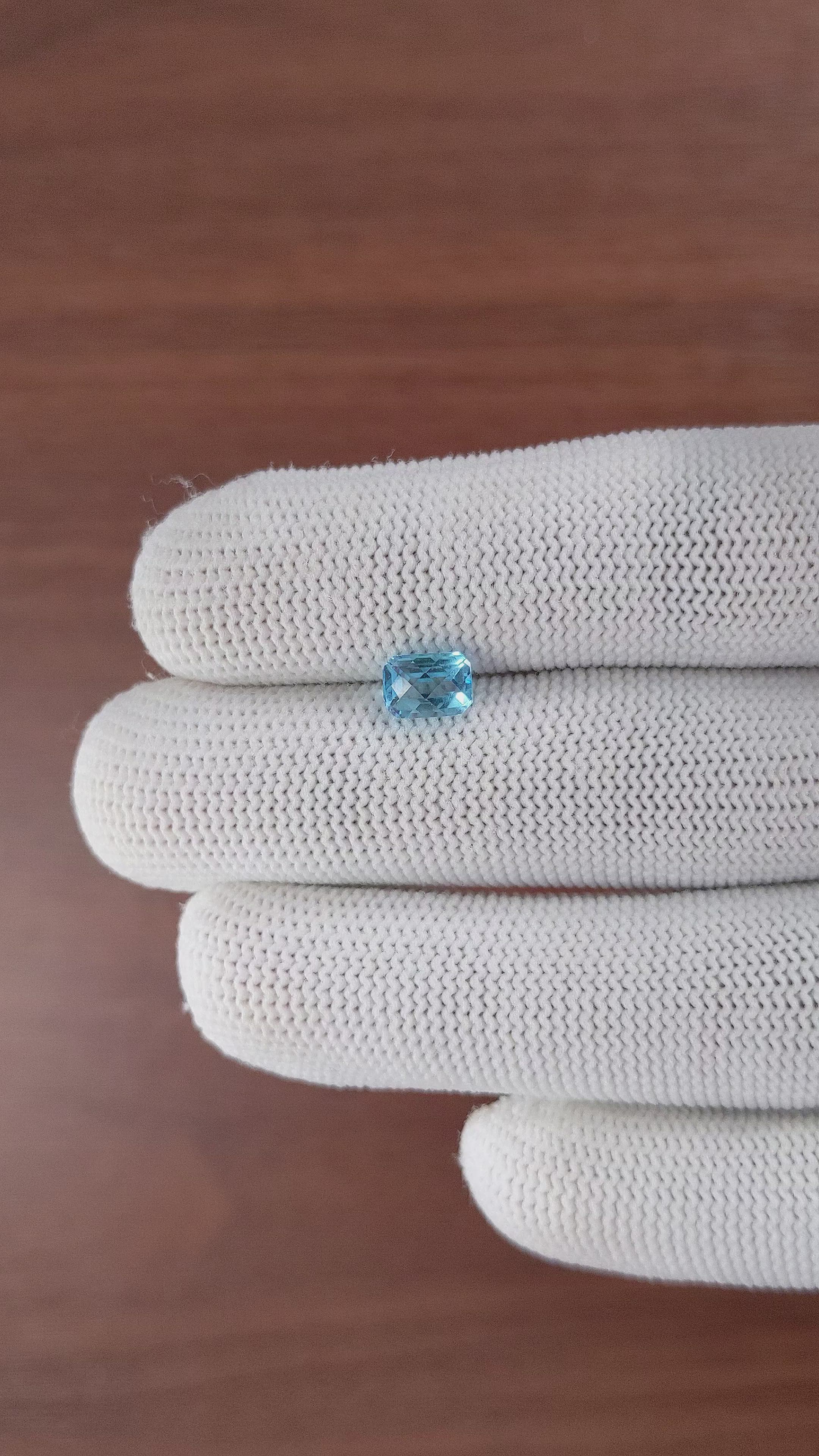 1.50 Ct. Topaz from Ceylon (Sri Lanka) Size Video