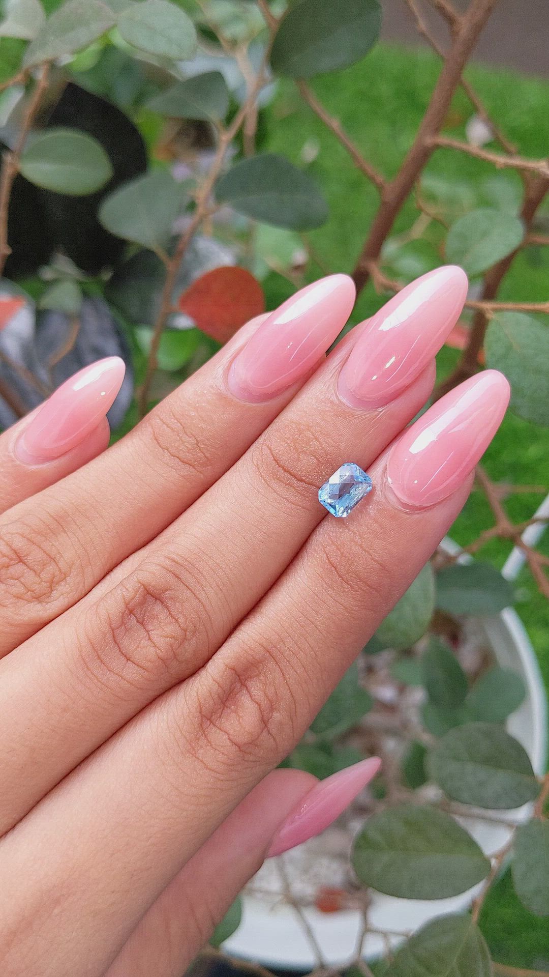 1.50 Ct. Topaz from Ceylon (Sri Lanka) Size Video