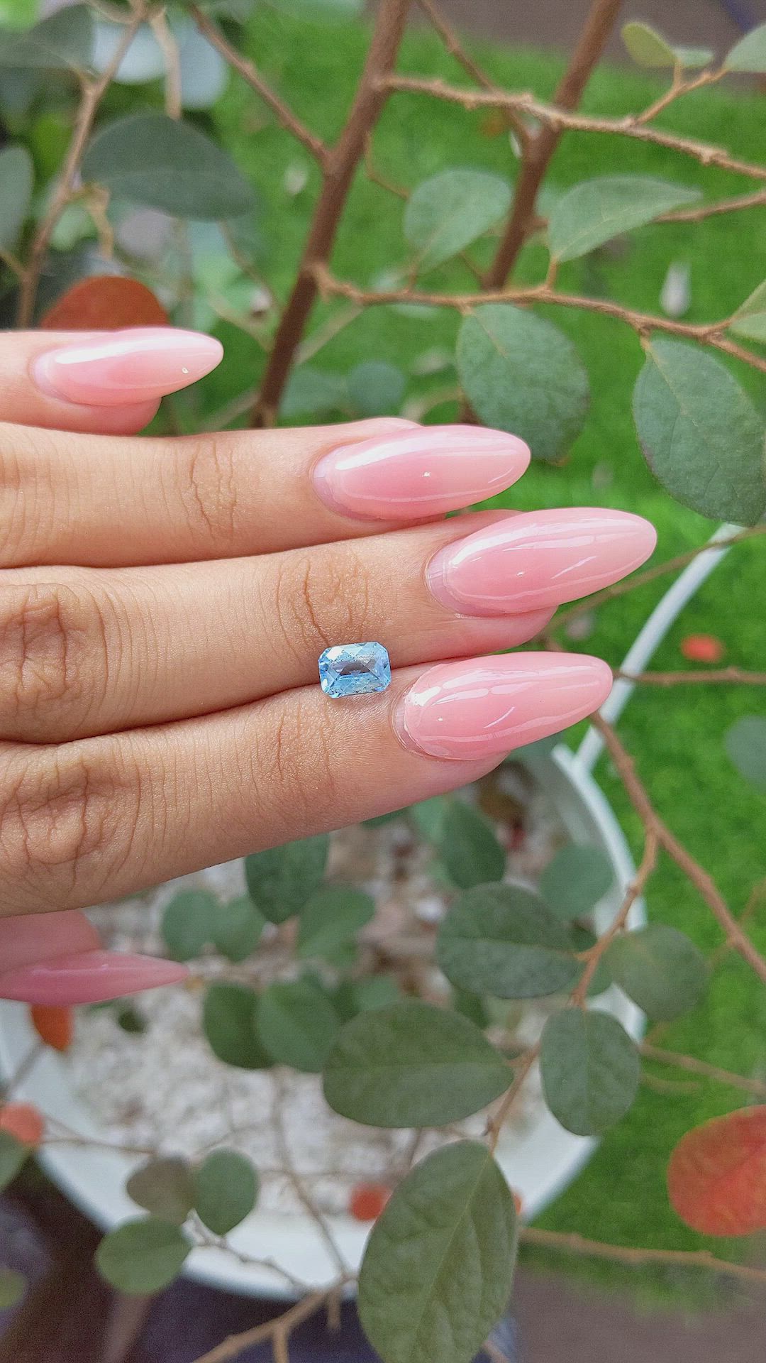 1.50 Ct. Topaz from Ceylon (Sri Lanka) Size Video