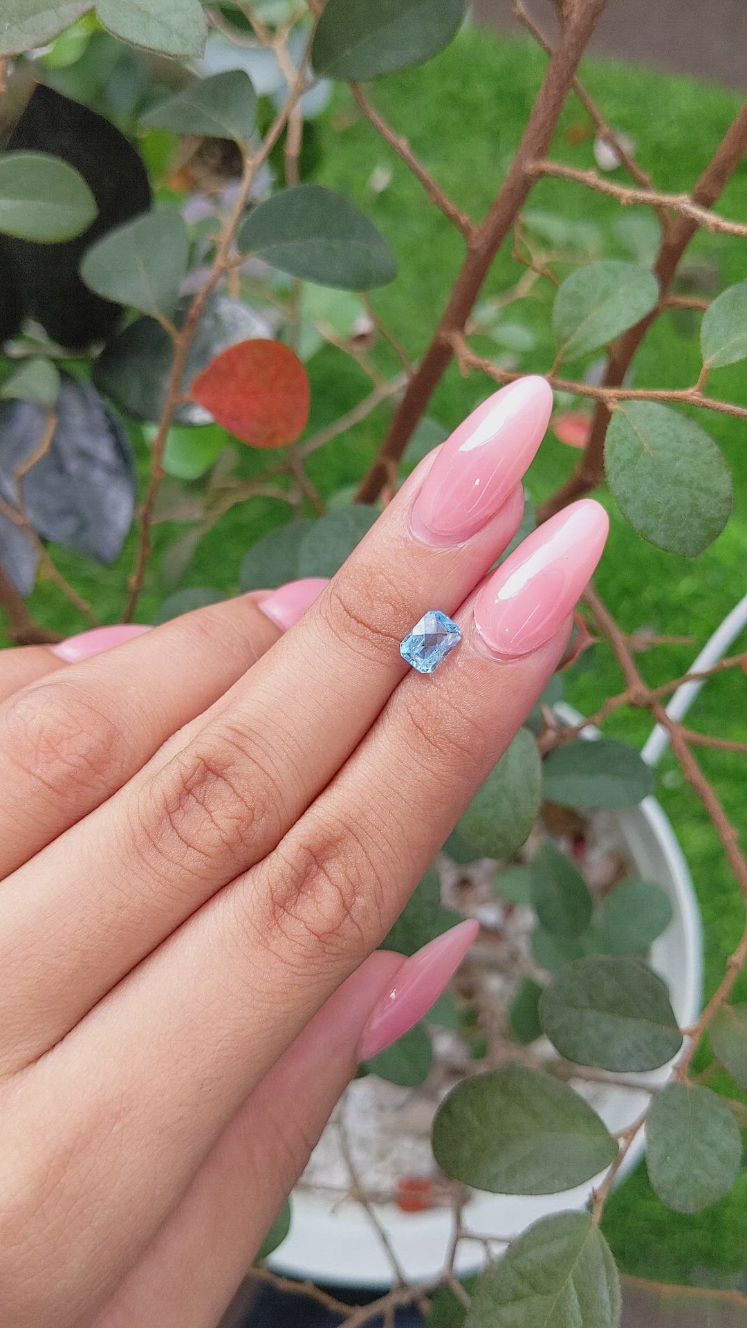 1.50 Ct. Topaz from Ceylon (Sri Lanka) Size Video