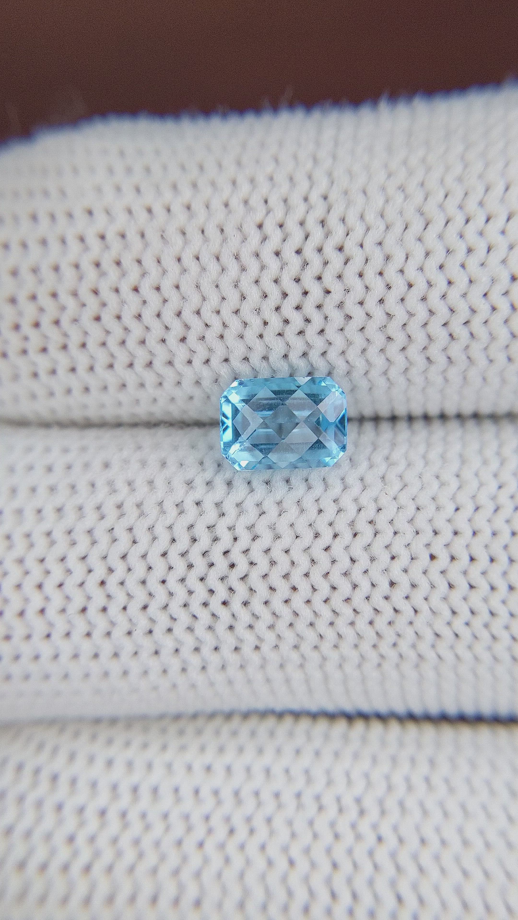 1.50 Ct. Topaz from Ceylon (Sri Lanka) Size Video