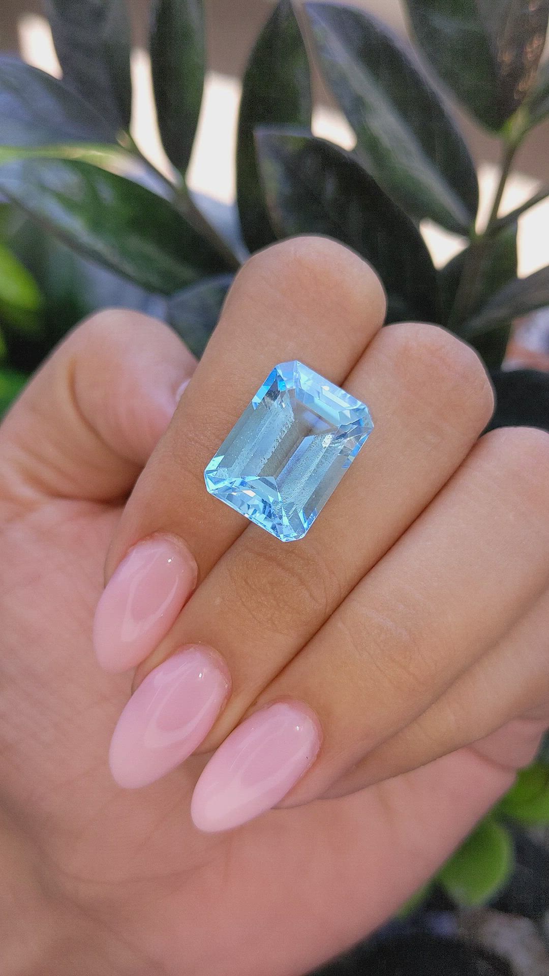 20.32 Ct. Topaz from Ceylon (Sri Lanka) Size Video