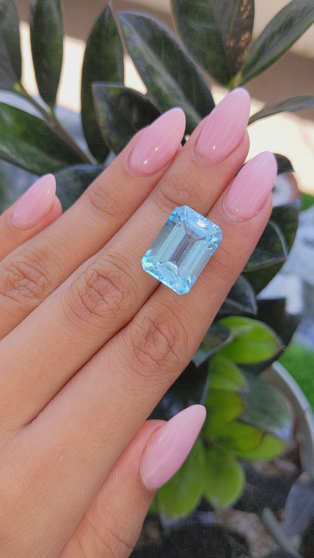 20.32 Ct. Topaz from Ceylon (Sri Lanka) Size Video