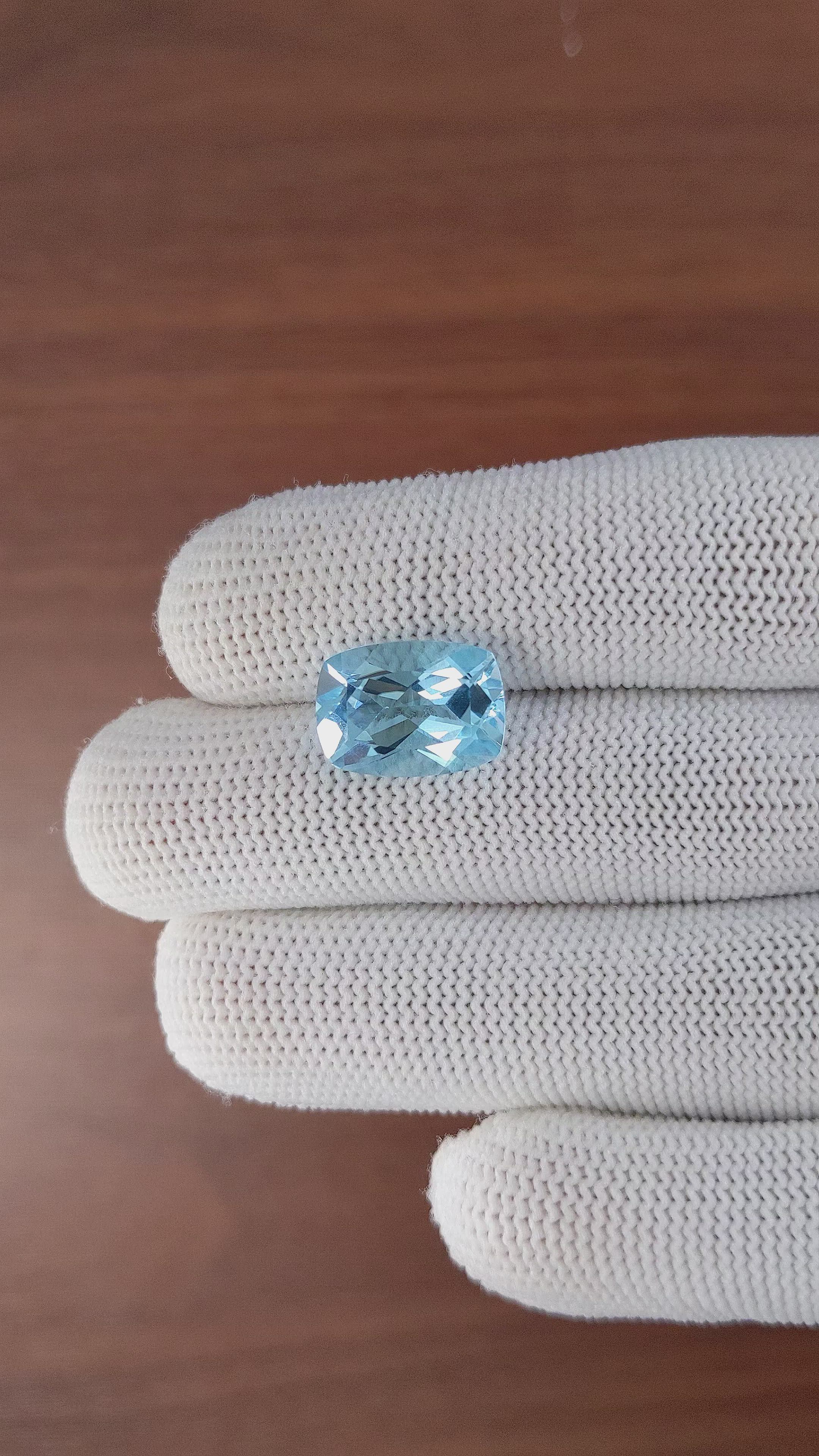 7.99 Ct. Topaz from Ceylon (Sri Lanka) Size Video