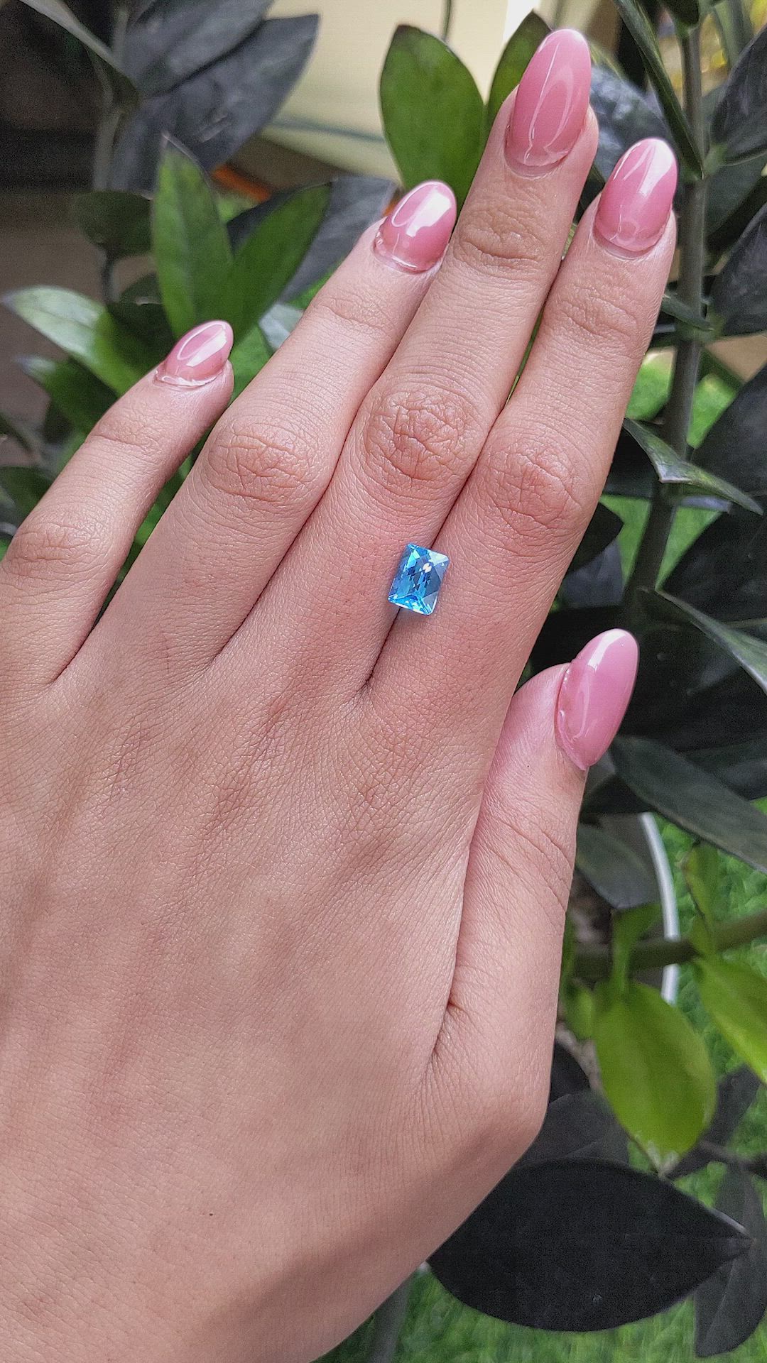 2.37 Ct. Topaz from Ceylon (Sri Lanka) Size Video