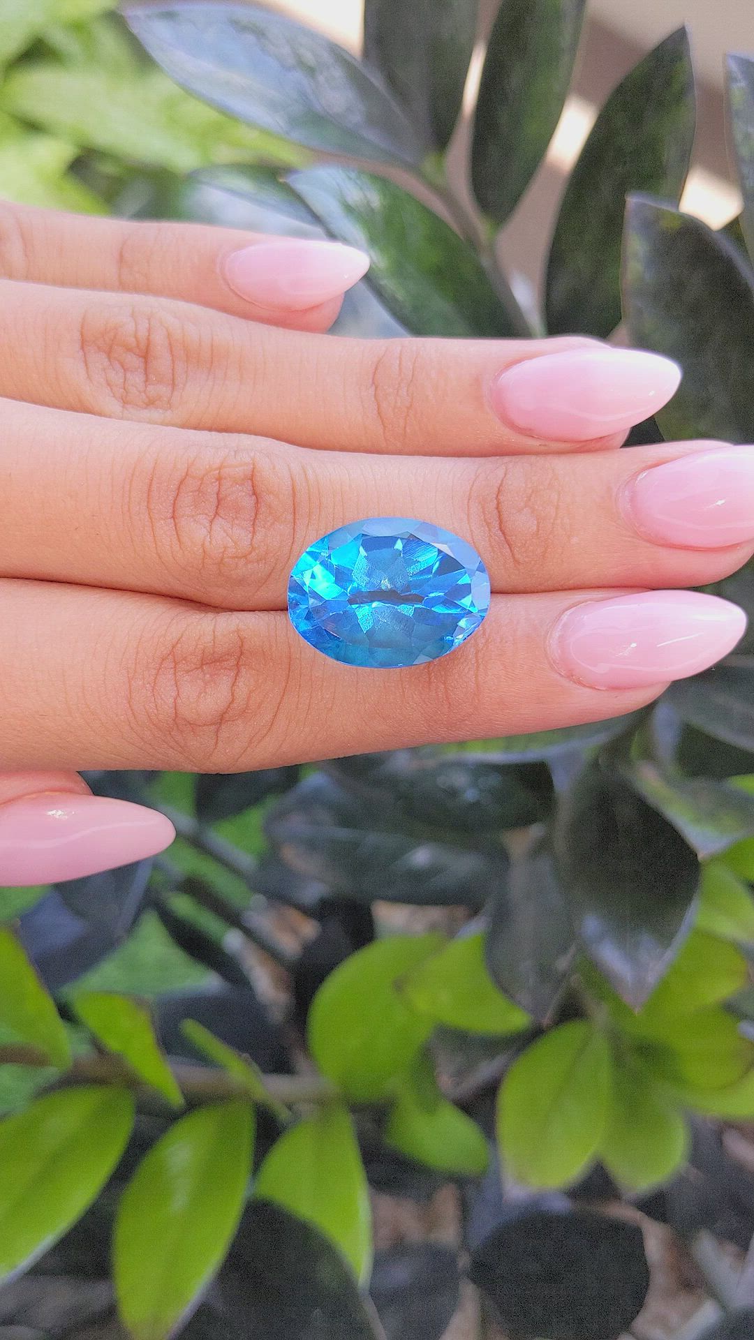 19.69 Ct. Topaz from Ceylon (Sri Lanka) Size Video