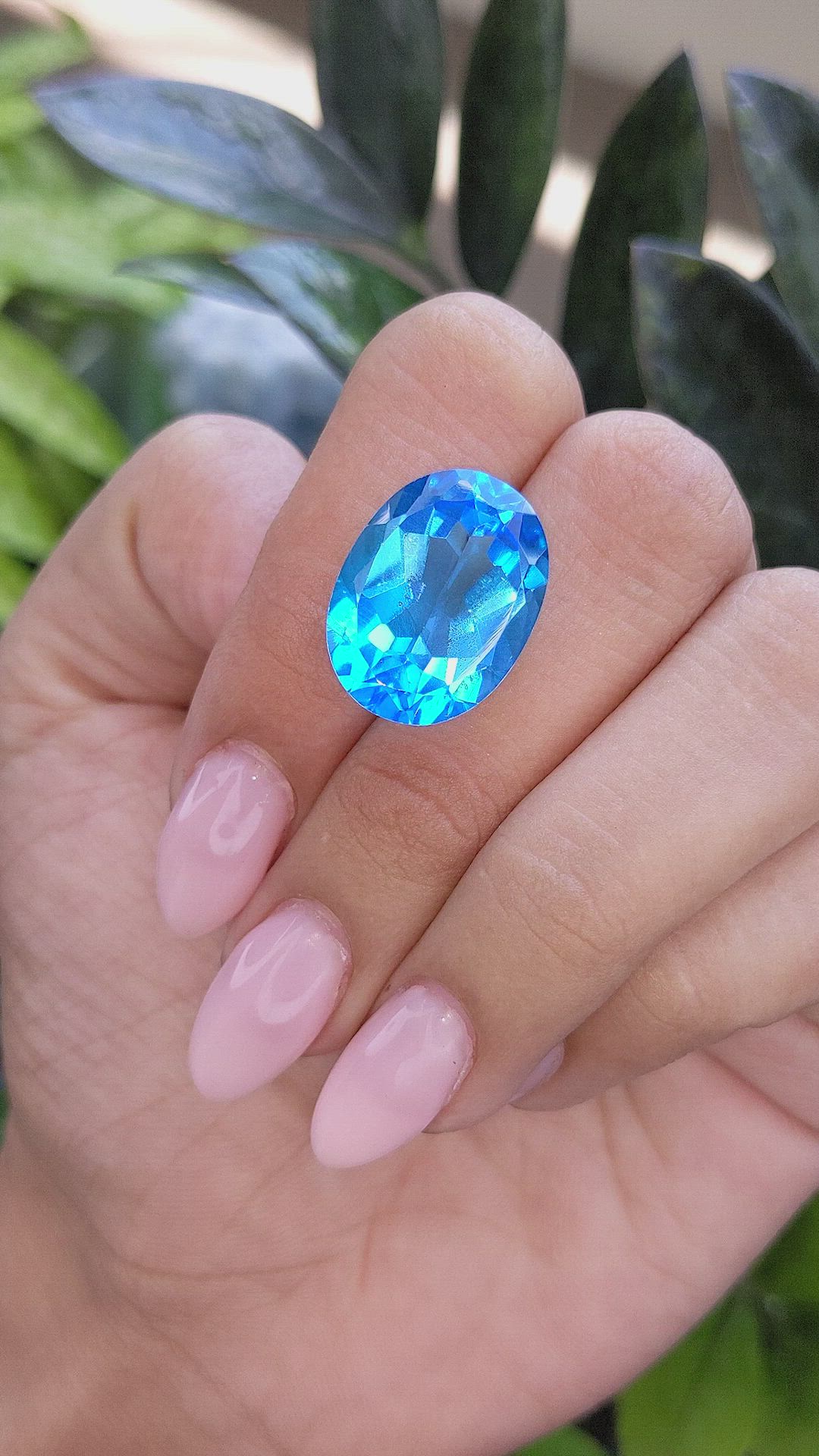 20.75 Ct. Topaz from Ceylon (Sri Lanka) Size Video