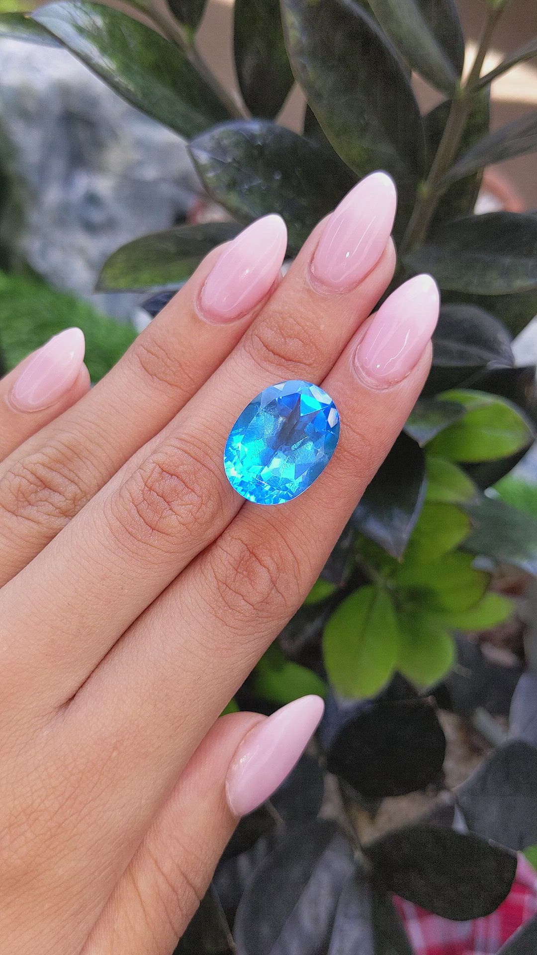 20.75 Ct. Topaz from Ceylon (Sri Lanka) Size Video