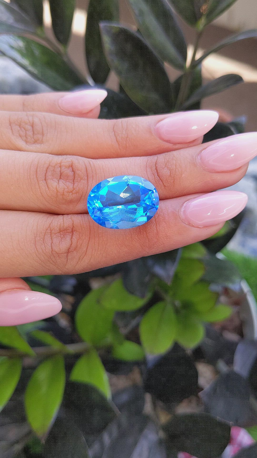 20.75 Ct. Topaz from Ceylon (Sri Lanka) Size Video