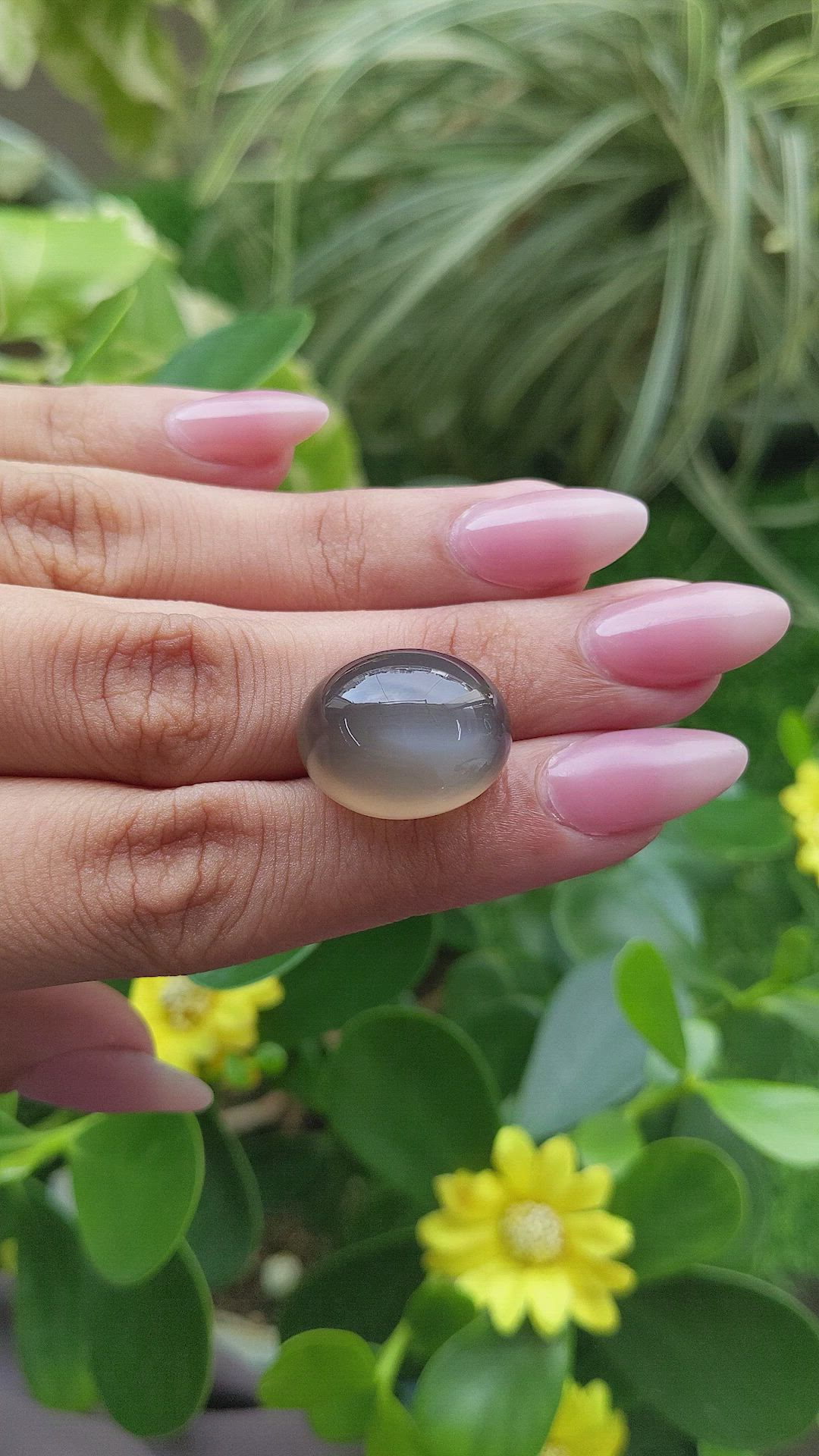 26.44 Ct. Cabochon Moonstone from Ceylon (Sri Lanka) Size Video