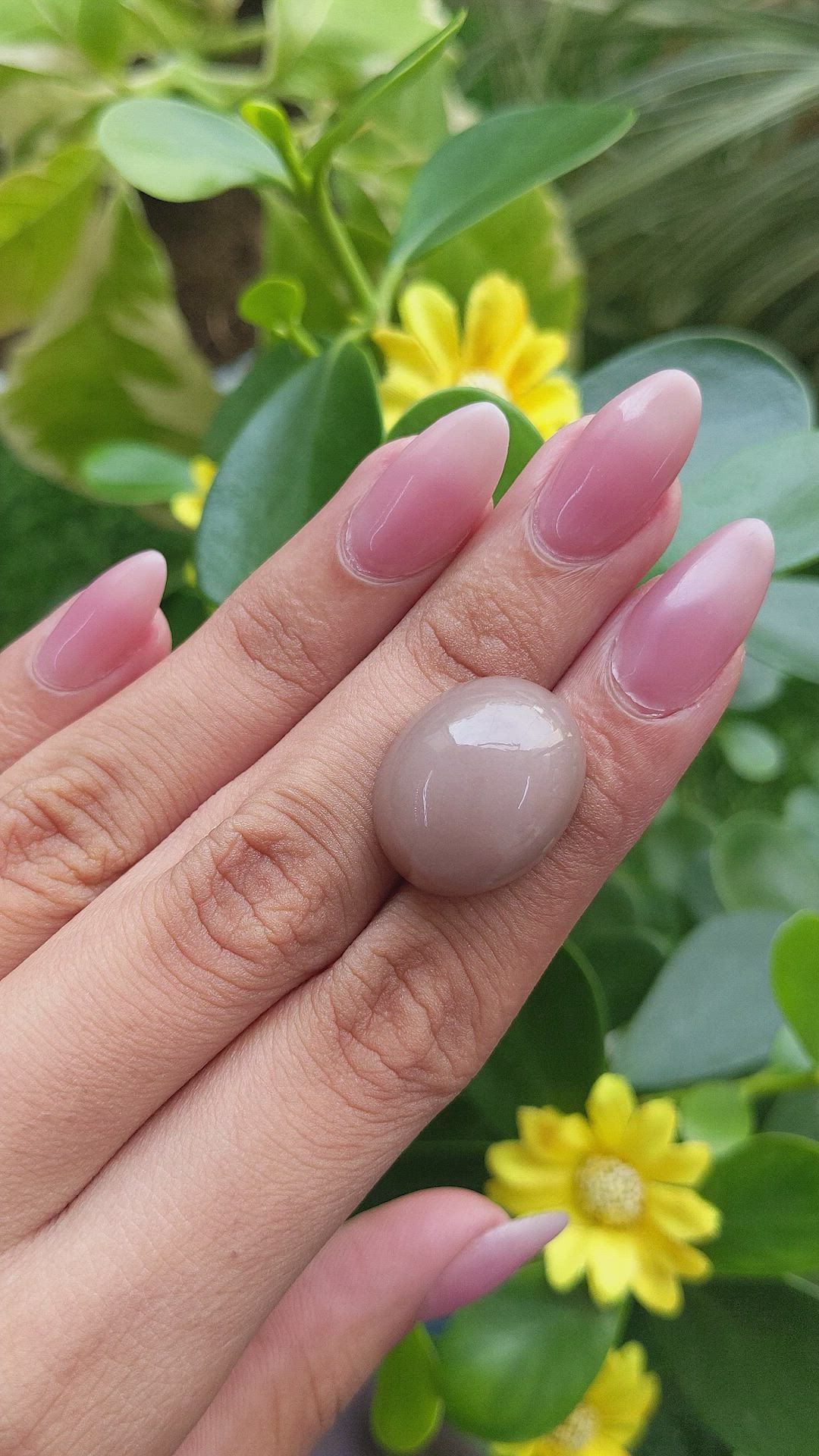 24.21 Ct. Cabochon Moonstone from Ceylon (Sri Lanka) Size Video