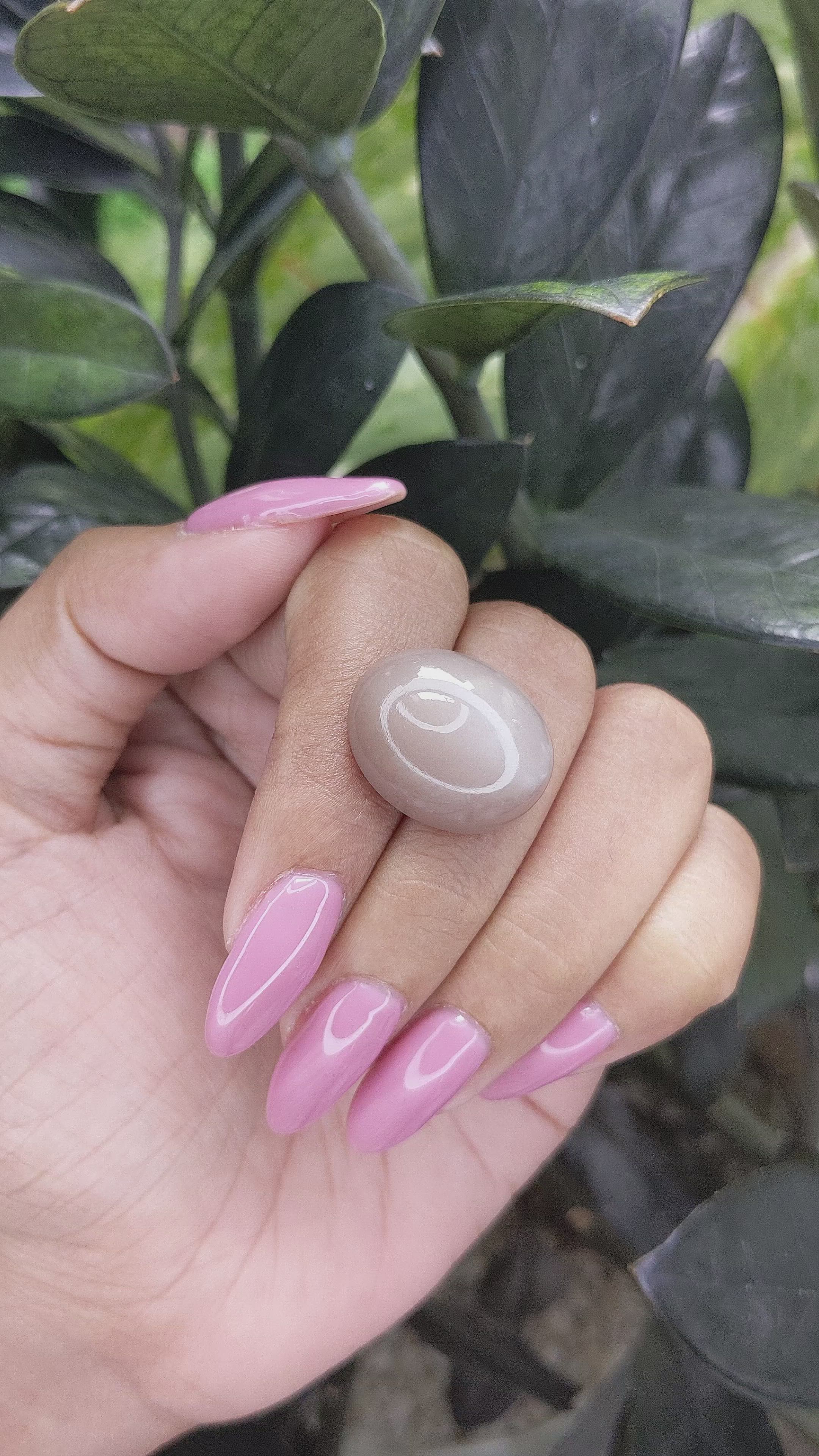 24.21 Ct. Cabochon Moonstone from Ceylon (Sri Lanka) Size Video