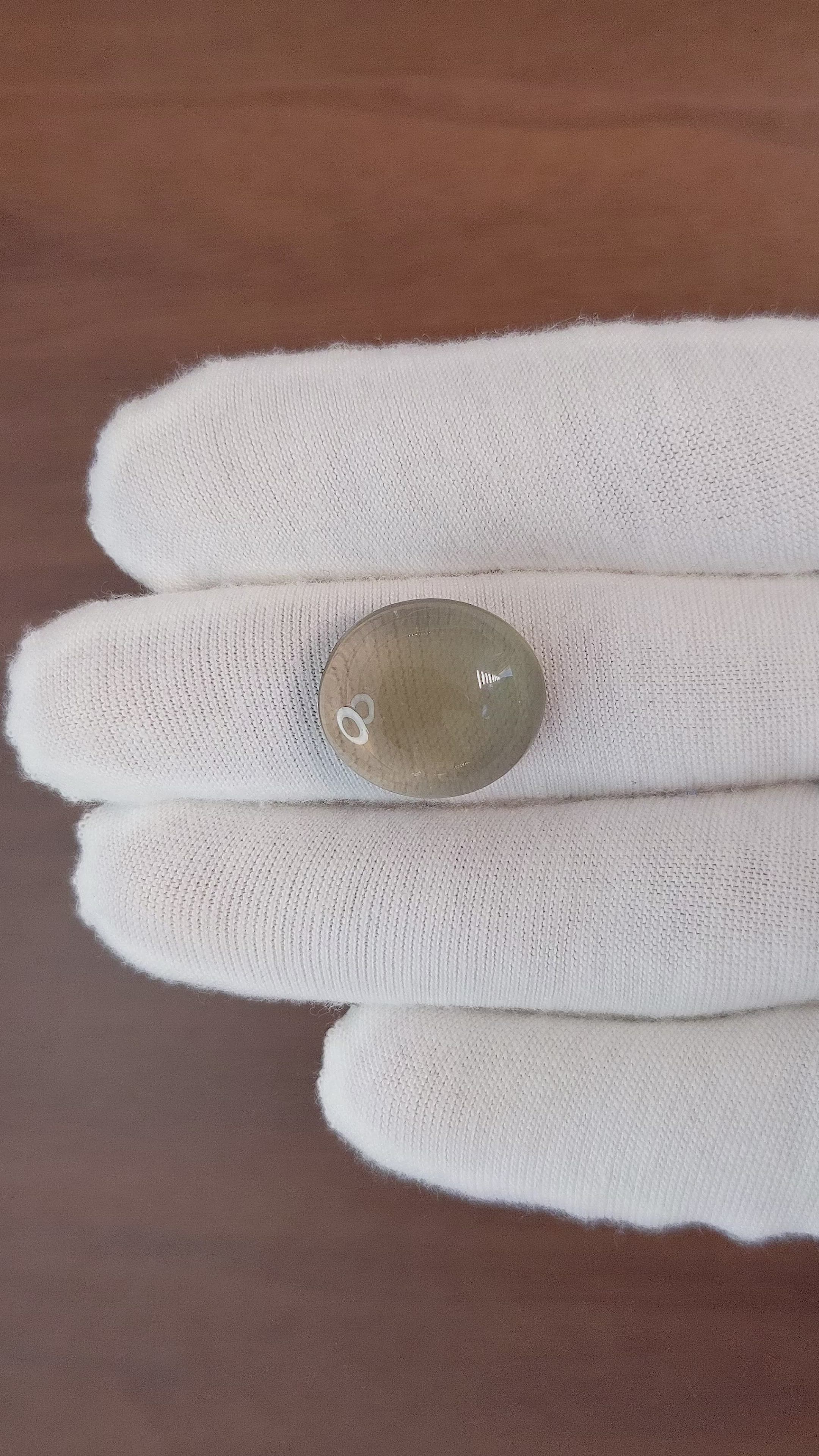 11.81 Ct. Cabochon Moonstone from Ceylon (Sri Lanka) Size Video