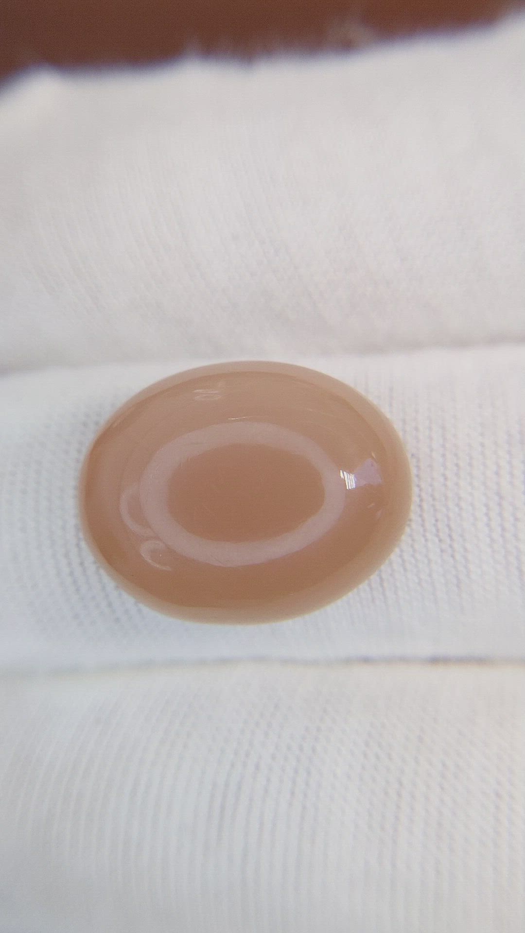 15.36 Ct. Cabochon Moonstone from Ceylon (Sri Lanka) Size Video