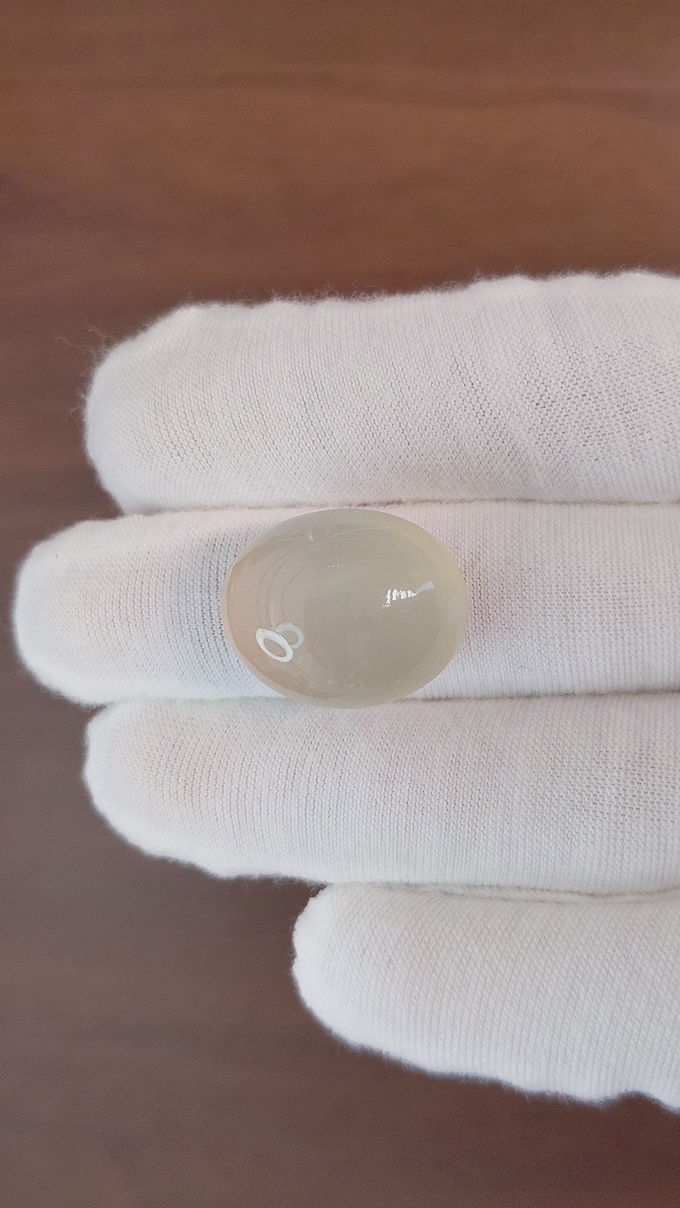 33.16 Ct. Cabochon Moonstone from Ceylon (Sri Lanka) Size Video