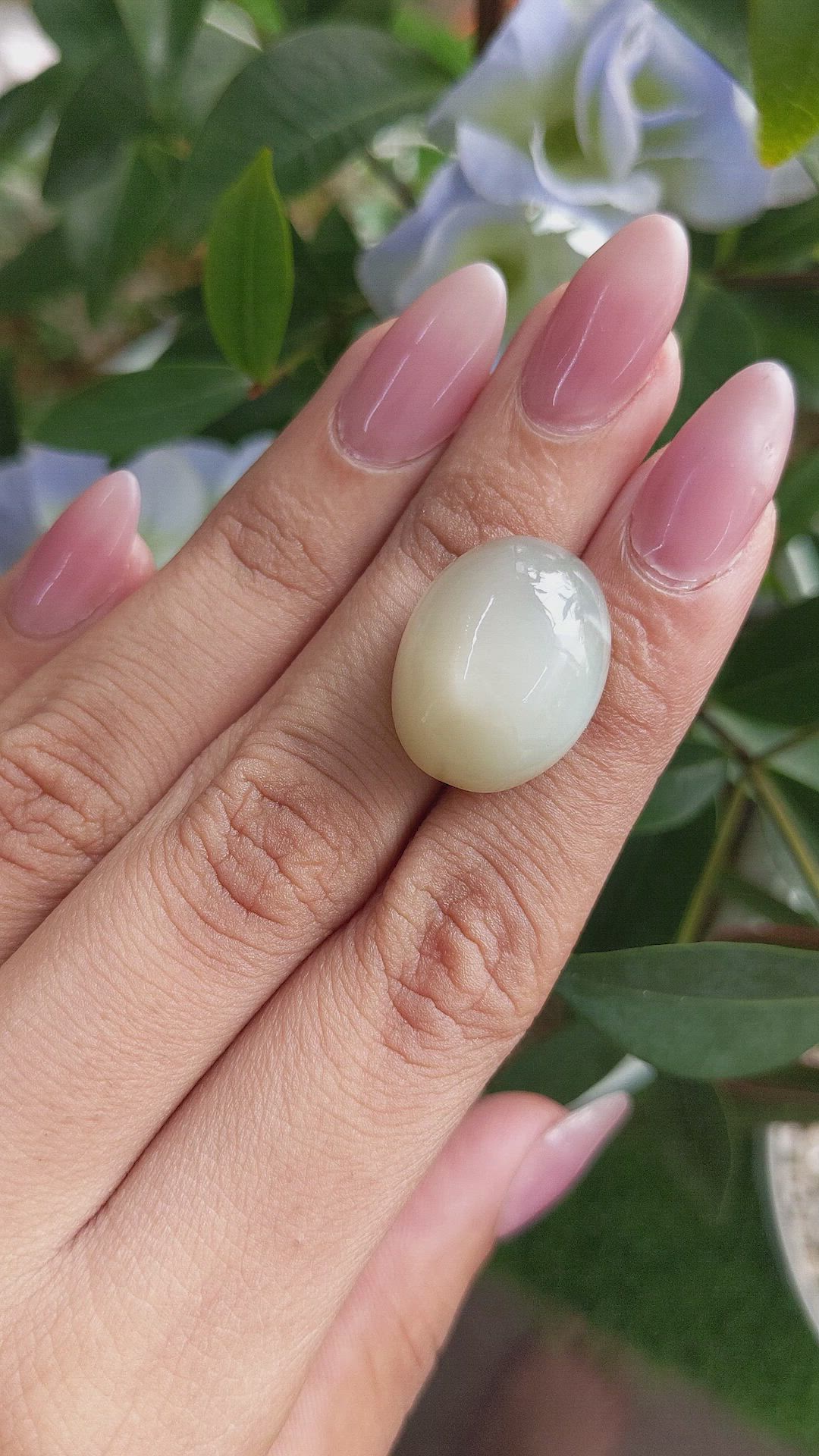 30.11 Ct. Cabochon Moonstone from Ceylon (Sri Lanka) Size Video