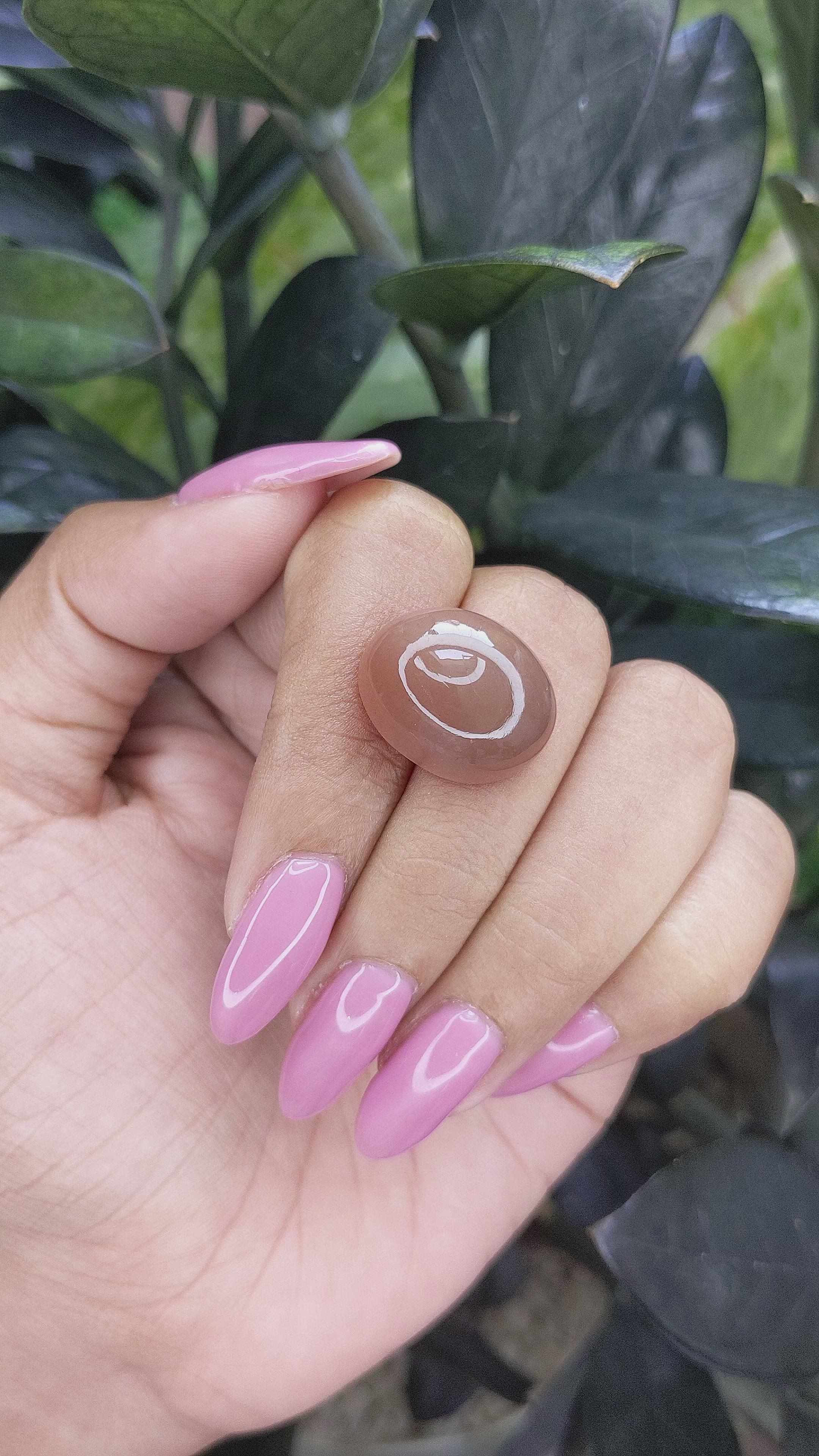 21.73 Ct. Cabochon Moonstone from Ceylon (Sri Lanka) Size Video