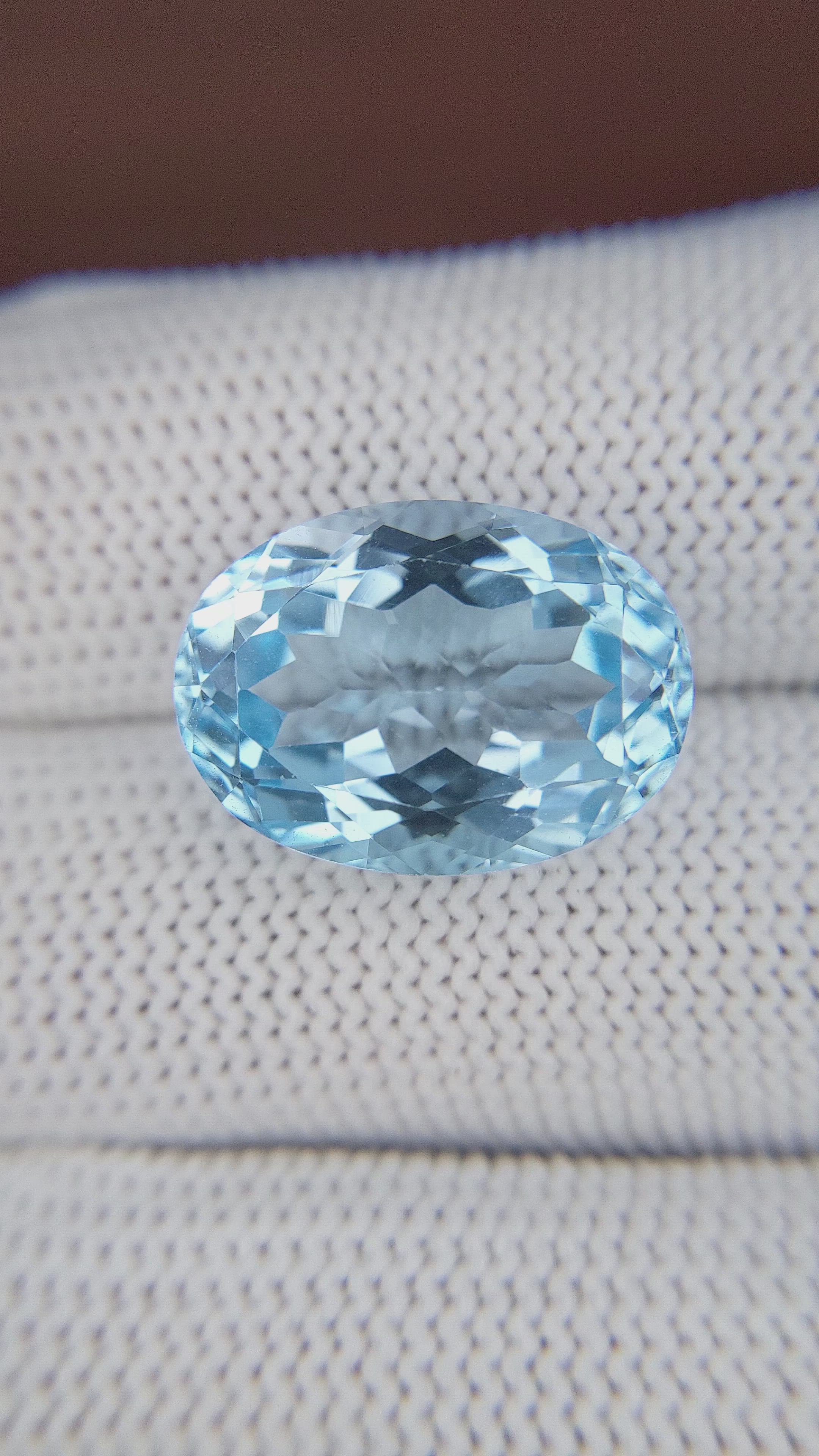 16.68 Ct. Topaz from Ceylon (Sri Lanka) Size Video