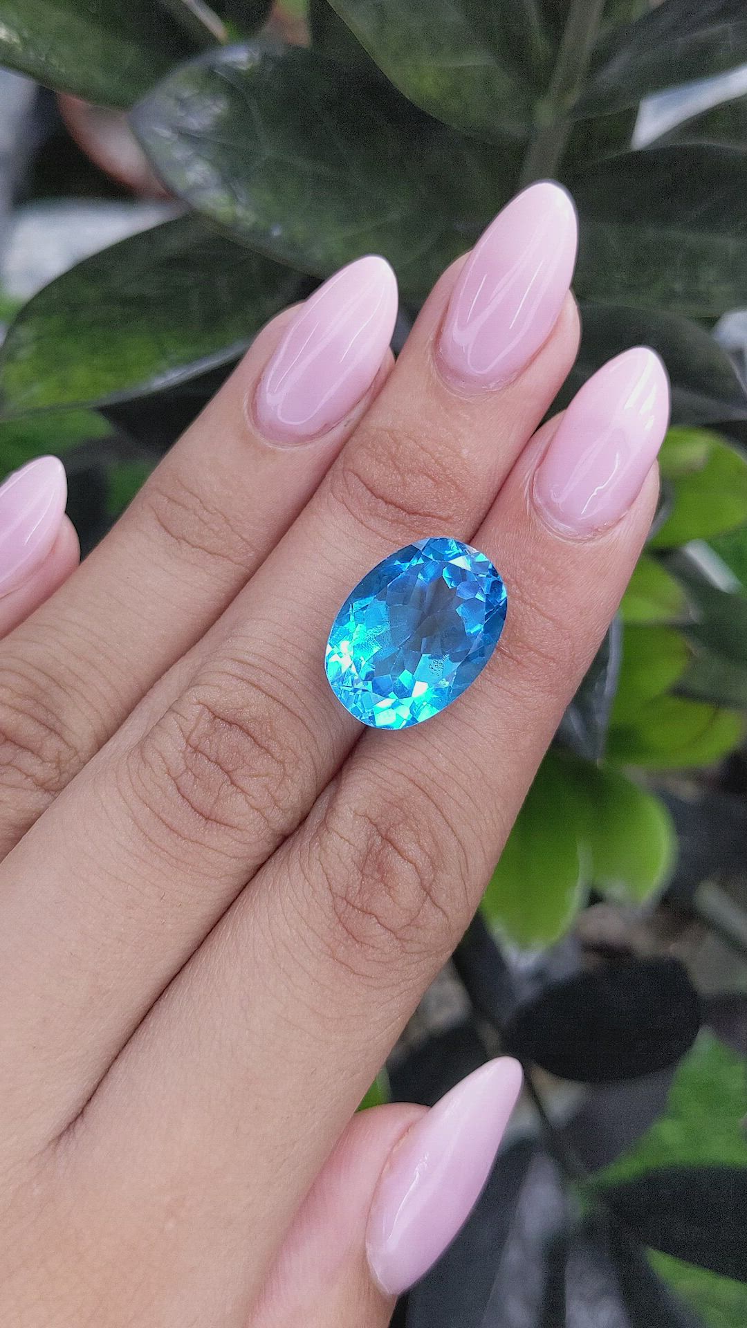 16.17 Ct. Topaz from Ceylon (Sri Lanka) Size Video