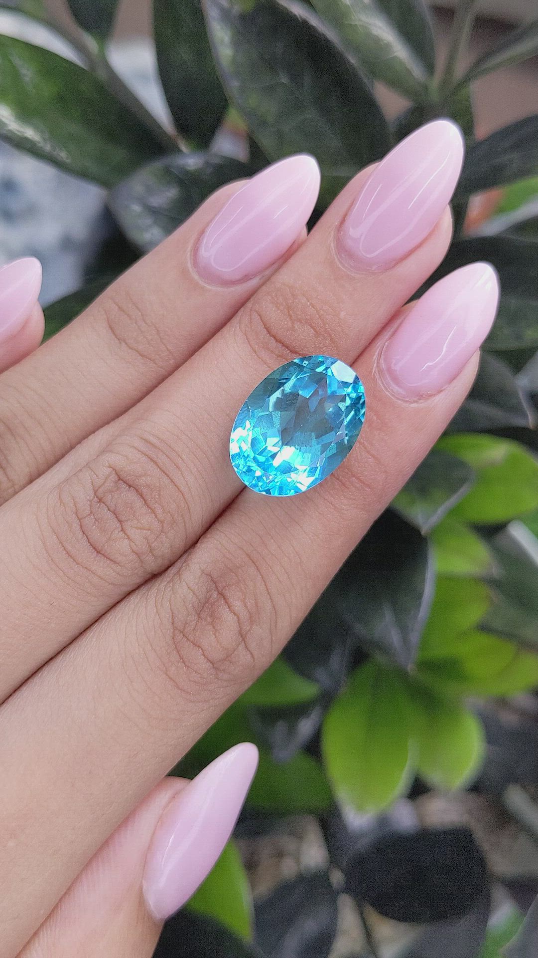 17.04 Ct. Topaz from Ceylon (Sri Lanka) Size Video