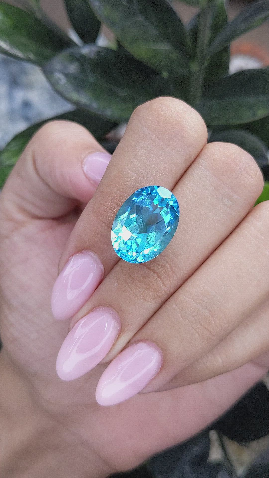 17.04 Ct. Topaz from Ceylon (Sri Lanka) Size Video