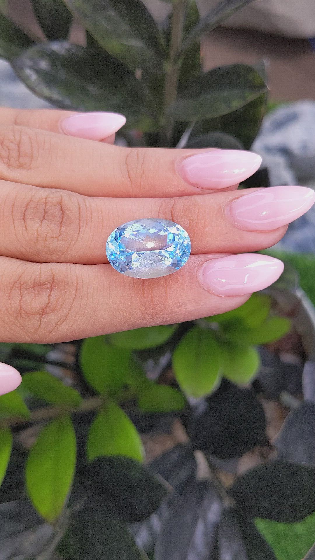 16.15 Ct. Topaz from Ceylon (Sri Lanka) Size Video