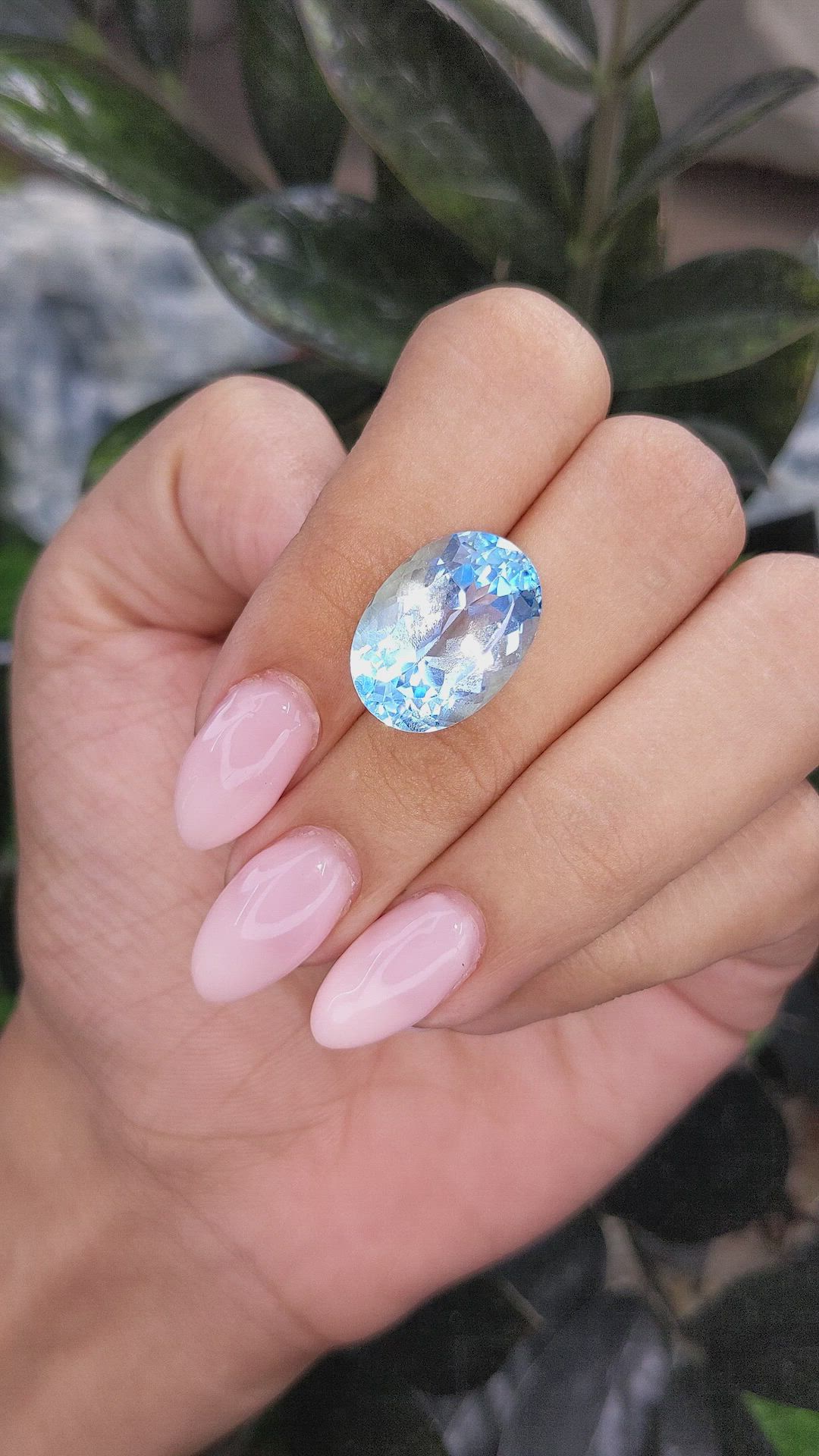 16.15 Ct. Topaz from Ceylon (Sri Lanka) Size Video